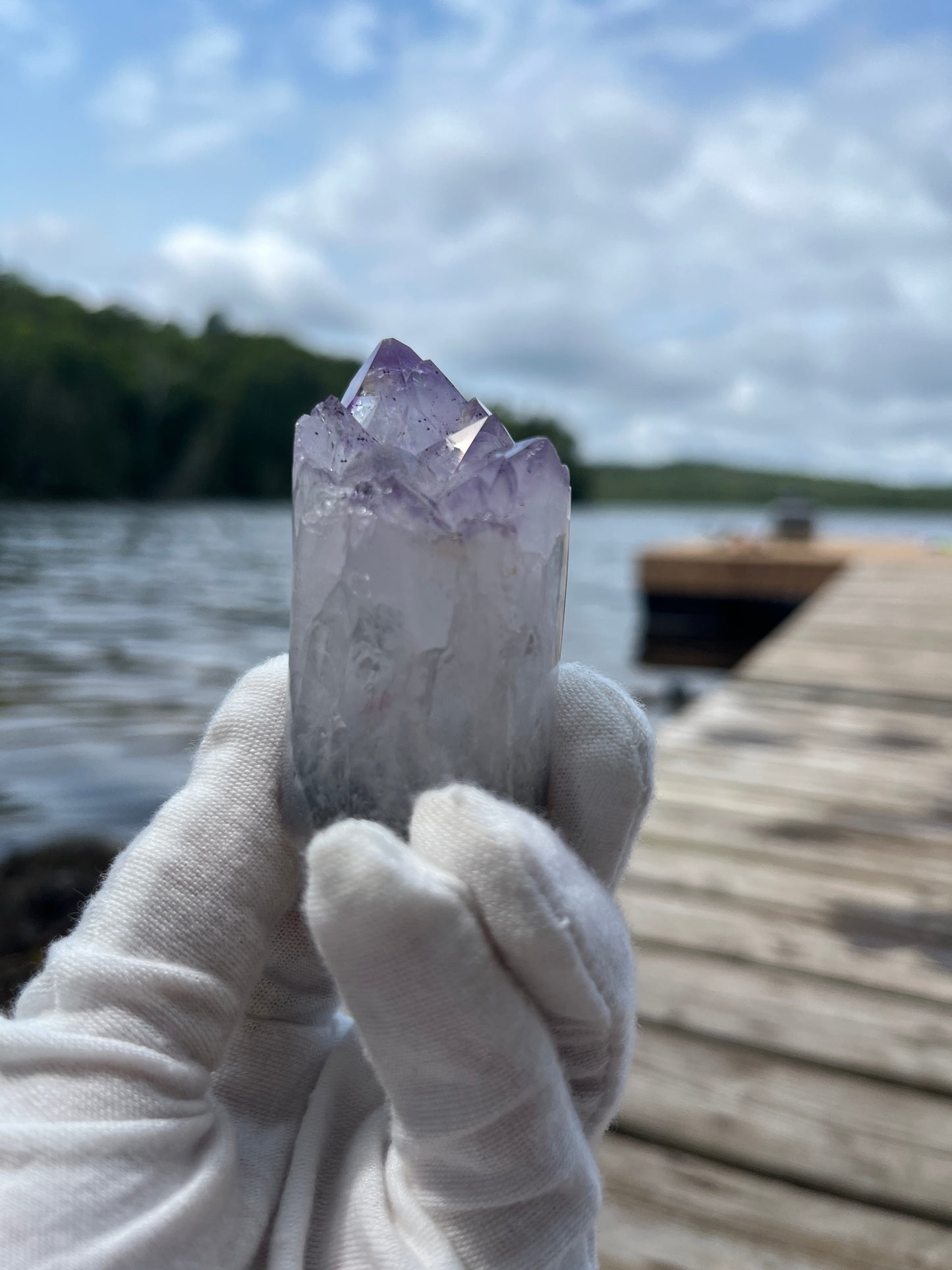 Raw Amethyst Core Specimen – Natural Cylindrical Quartz Crystal Cluster