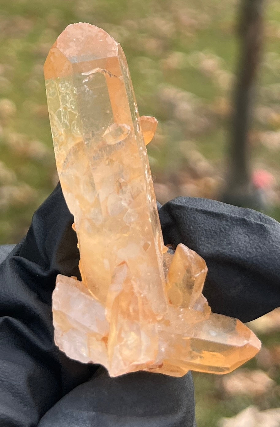Natural Orange Hematoid Quartz Crystal Cluster | Raw Tangerine Quartz Specimen | High Quality Quartz | Crystal Grids & Healing