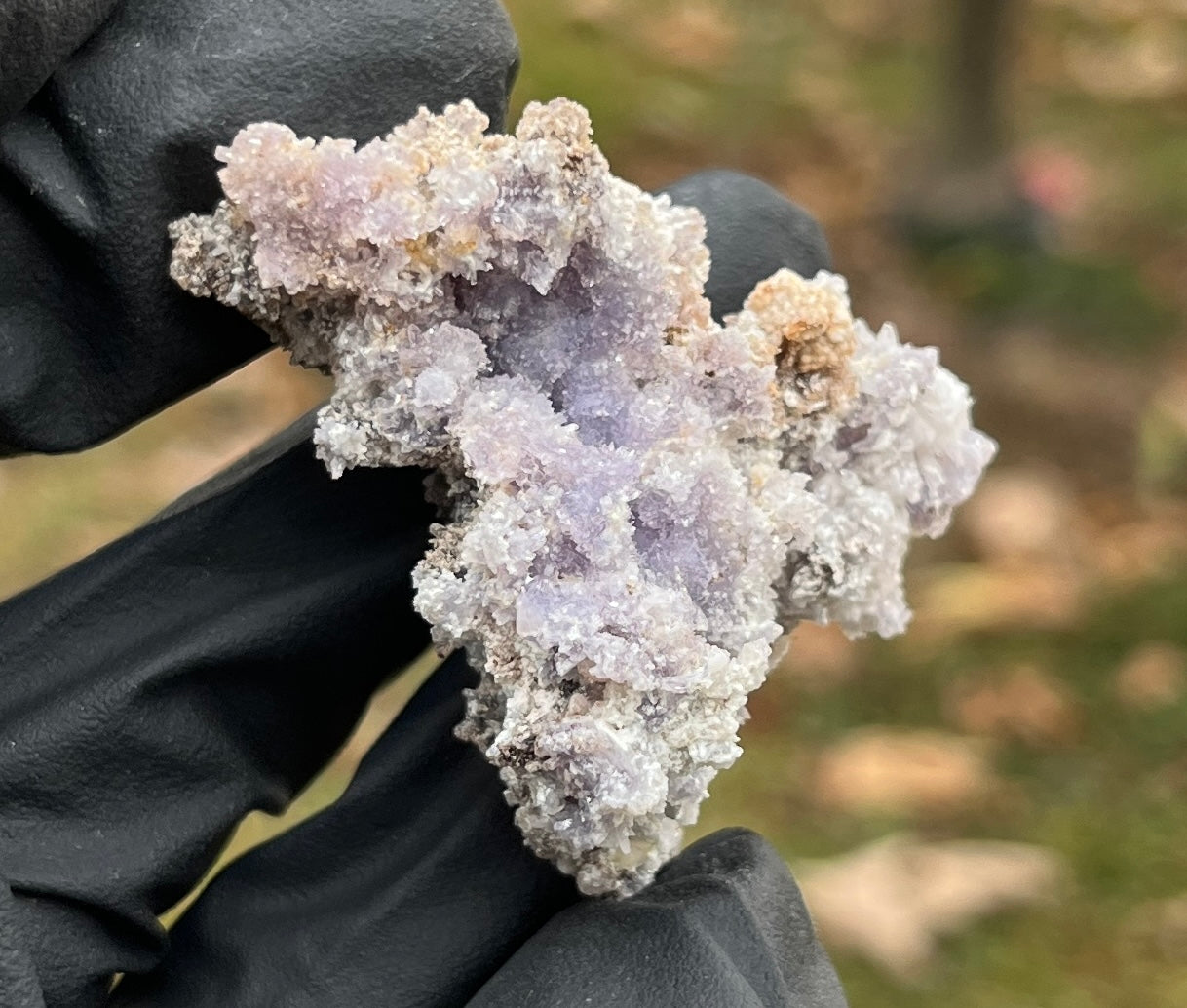 Raw Purple Selenite Starburst Specimen on Matrix | "Ultra Violet" Selenite for Cleansing & High Vibration