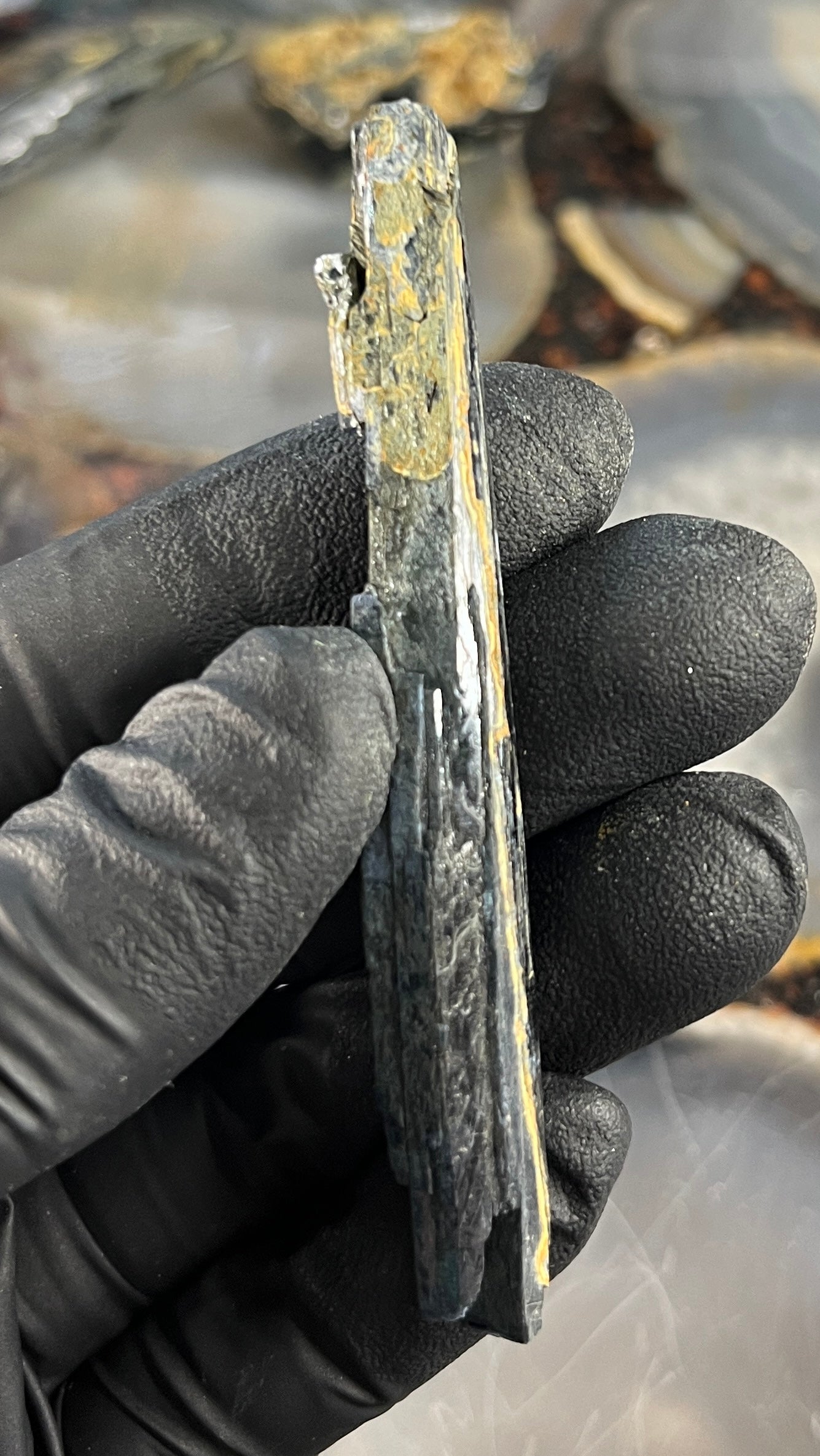 Vivianite Crystal from Brazil | Rare Dark Green Mineral Specimen for Self-Reflection & Insight