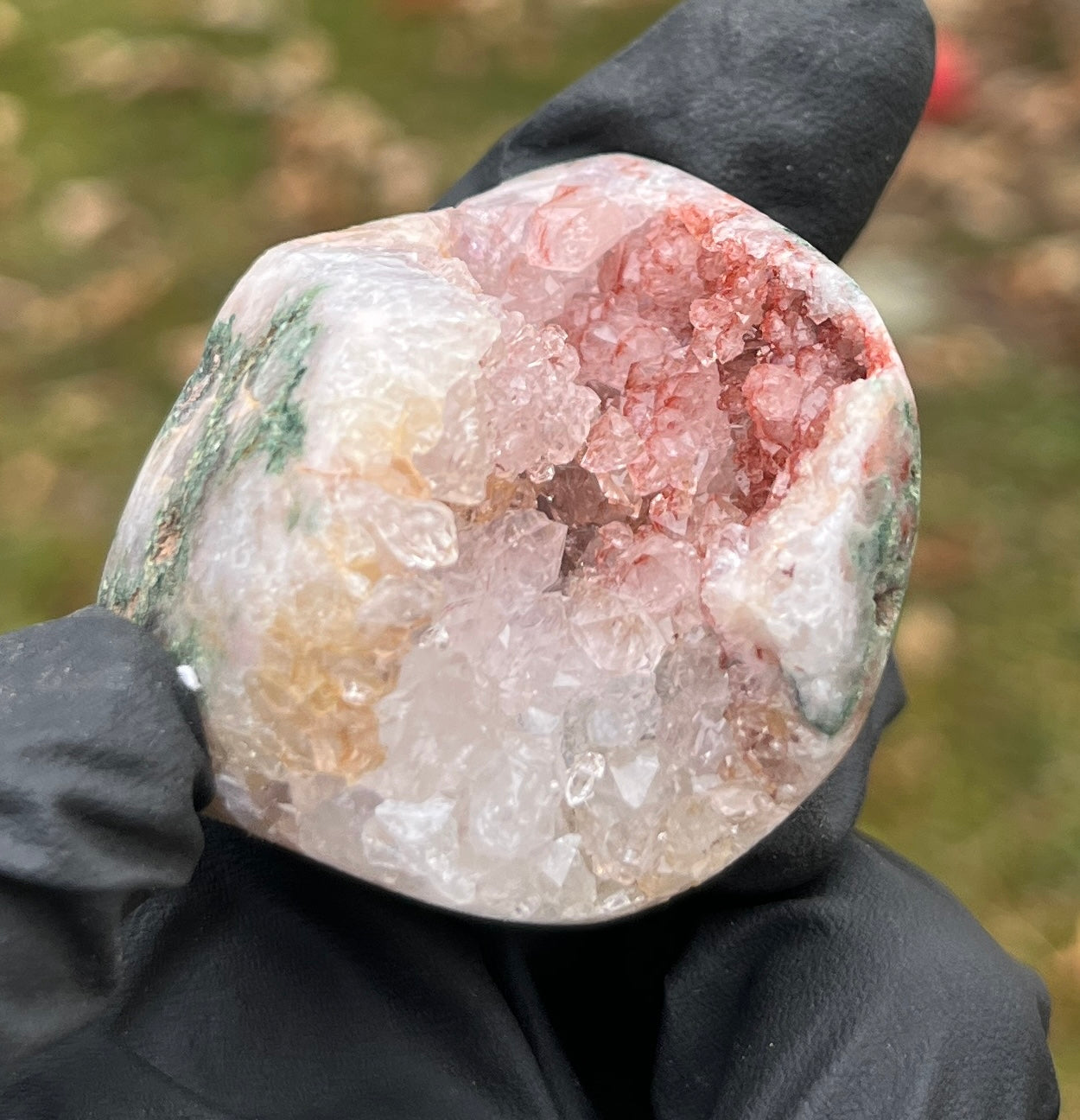 Pink Amethyst Geode | Stunning Druzy Crystal Cave | Gentle Love Energy Stone | Amethyst Freeform Display Piece