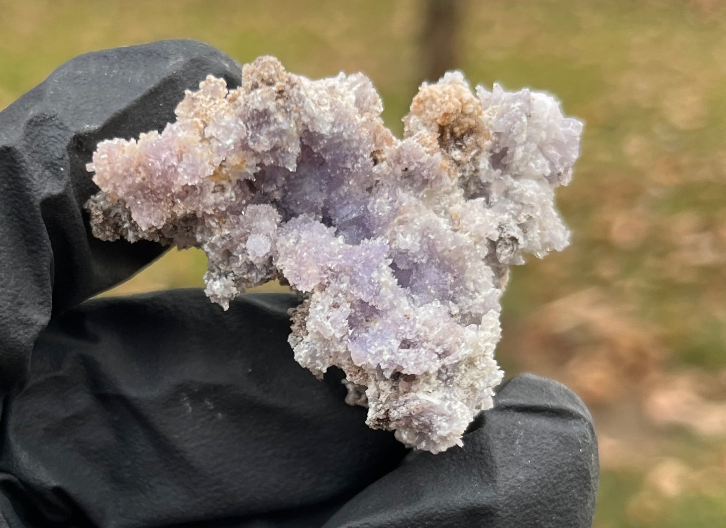 Raw Purple Selenite Starburst Specimen on Matrix | "Ultra Violet" Selenite for Cleansing & High Vibration