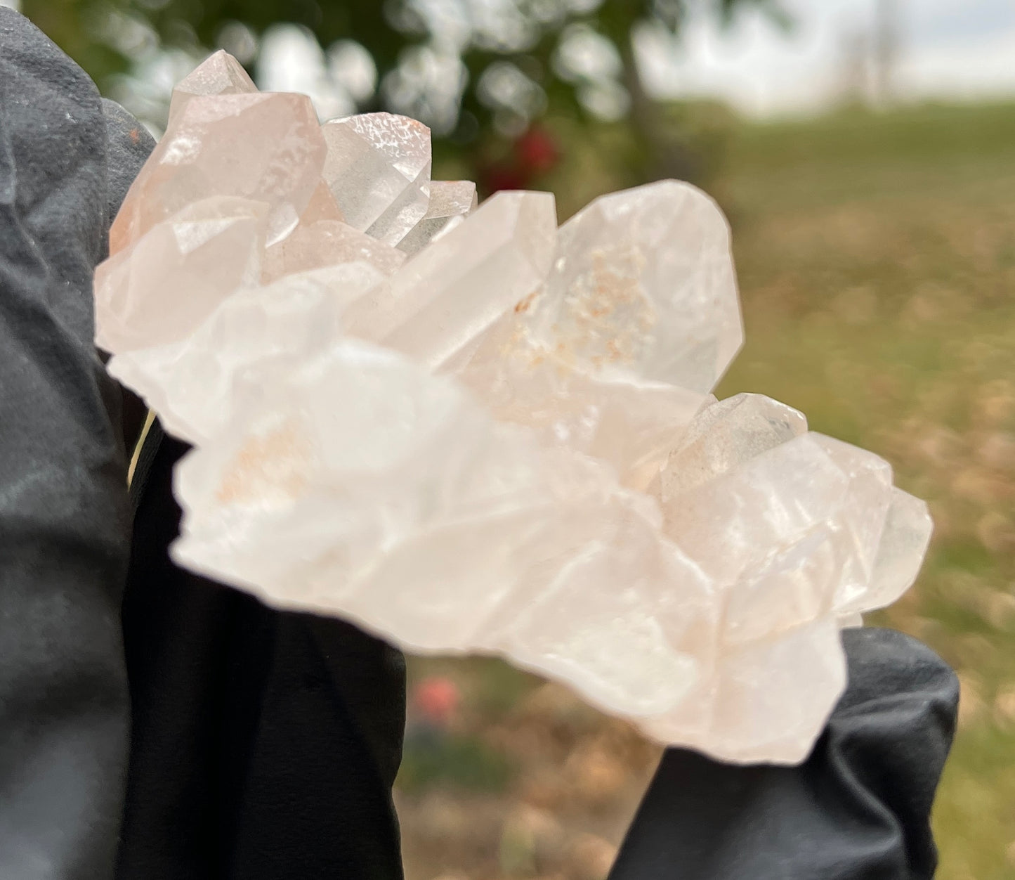 Natural Orange Hematoid Quartz Crystal Cluster | Raw Tangerine Quartz Specimen | High Quality Quartz | Crystal Grids & Healing
