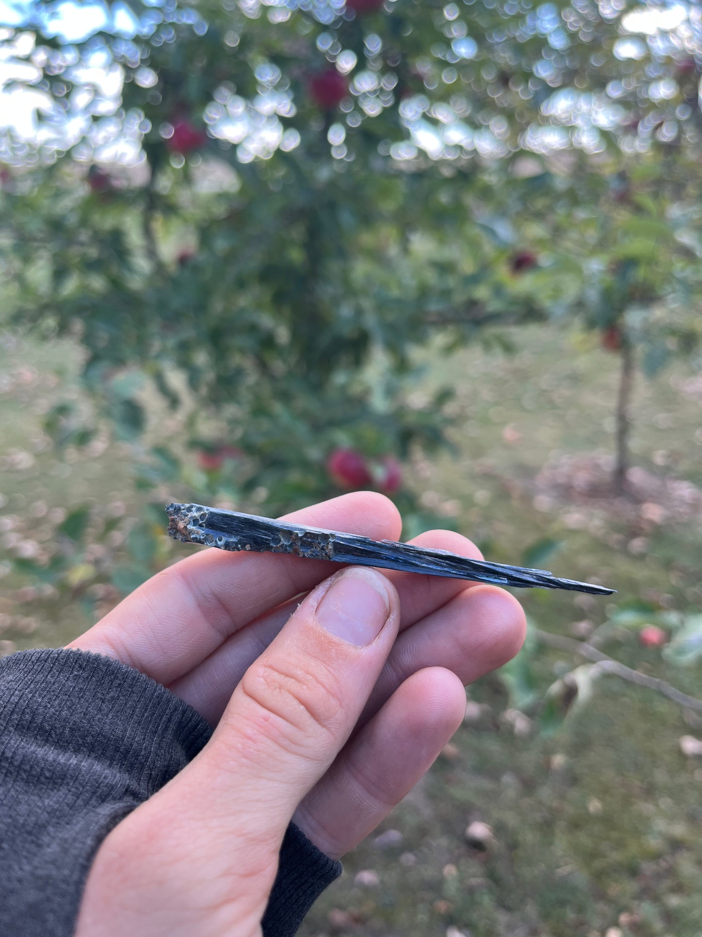 Vivianite Crystal from Brazil | Rare Dark Green Mineral Specimen for Self-Reflection & Insight