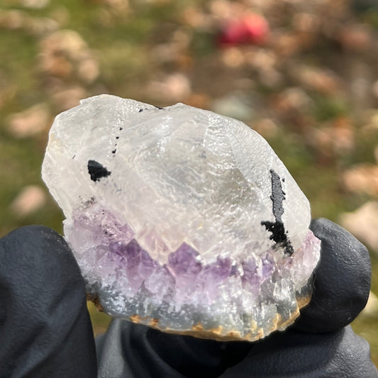 Calcite and Amethyst with  Hematite and Goethite. Healing Crystal Cluster. Mixed Minerals from Brazil.