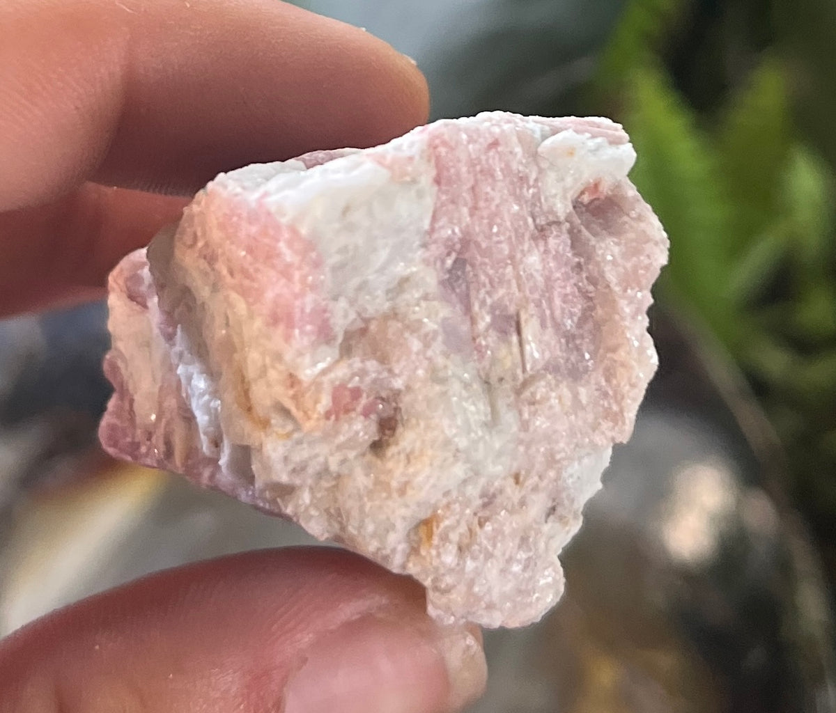 Pink Tourmaline in Matrix Specimen | Natural Rubellite Crystal for Heart Chakra