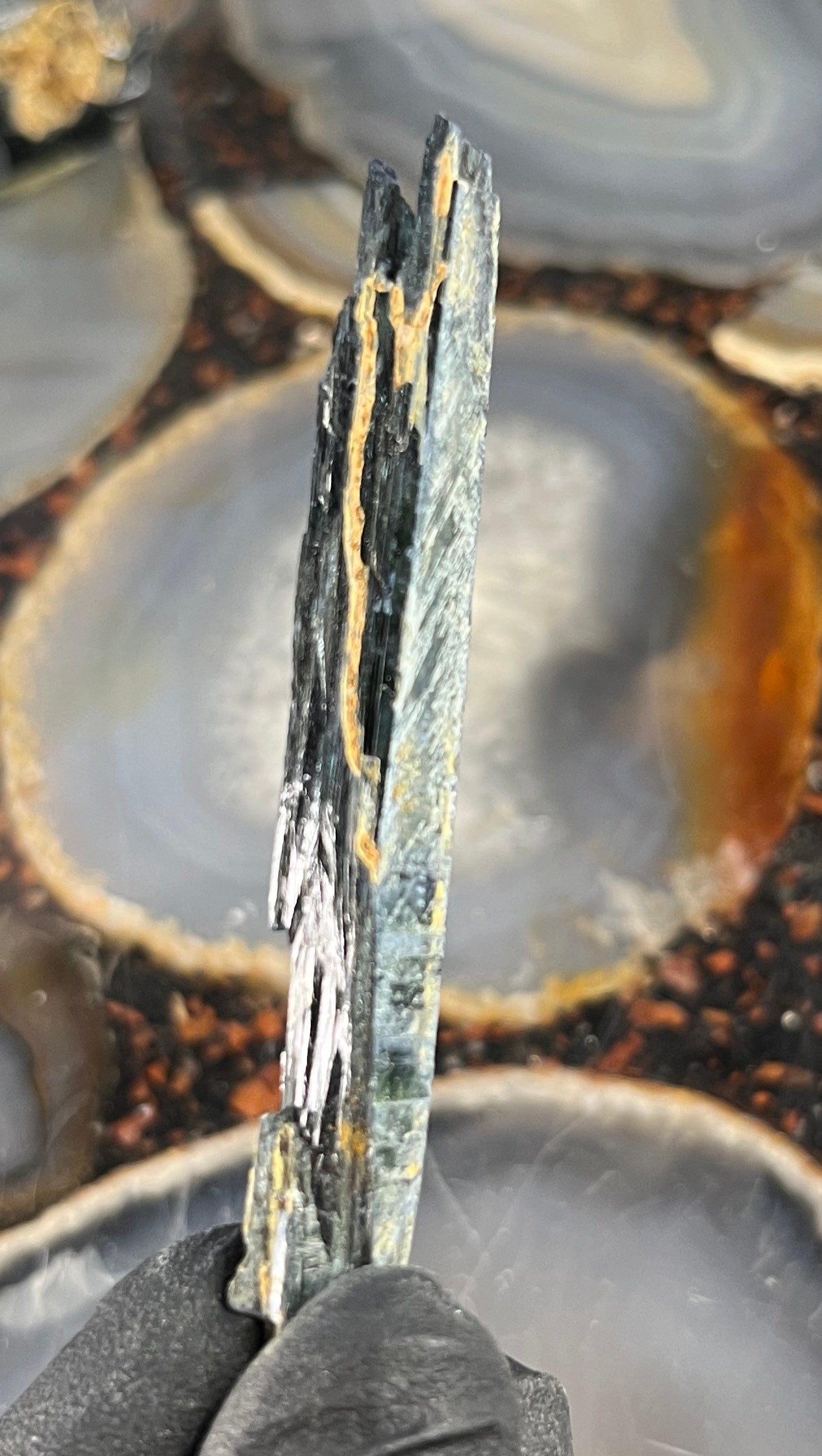 Vivianite Crystal from Brazil | Rare Dark Green Mineral Specimen for Self-Reflection & Insight