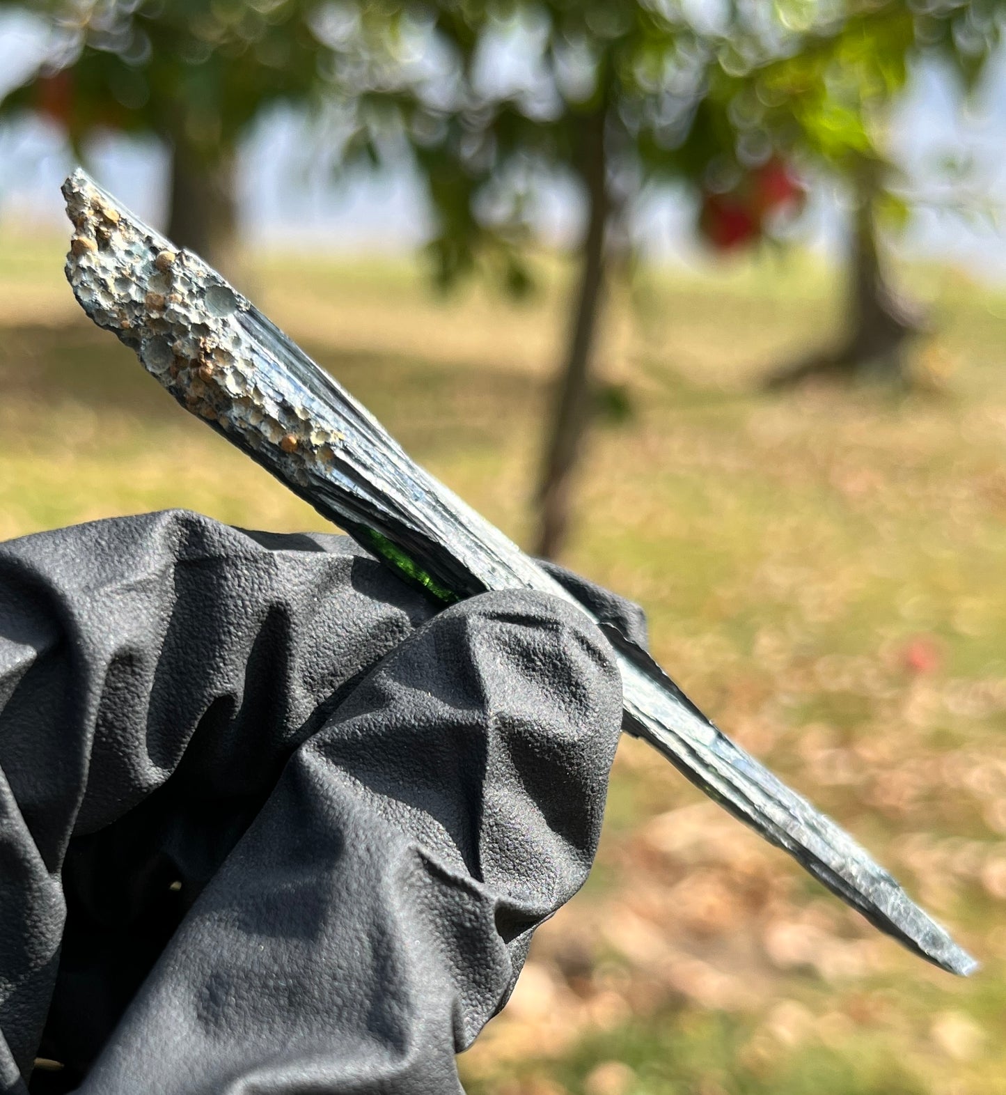 Vivianite Crystal from Brazil | Rare Dark Green Mineral Specimen for Self-Reflection & Insight