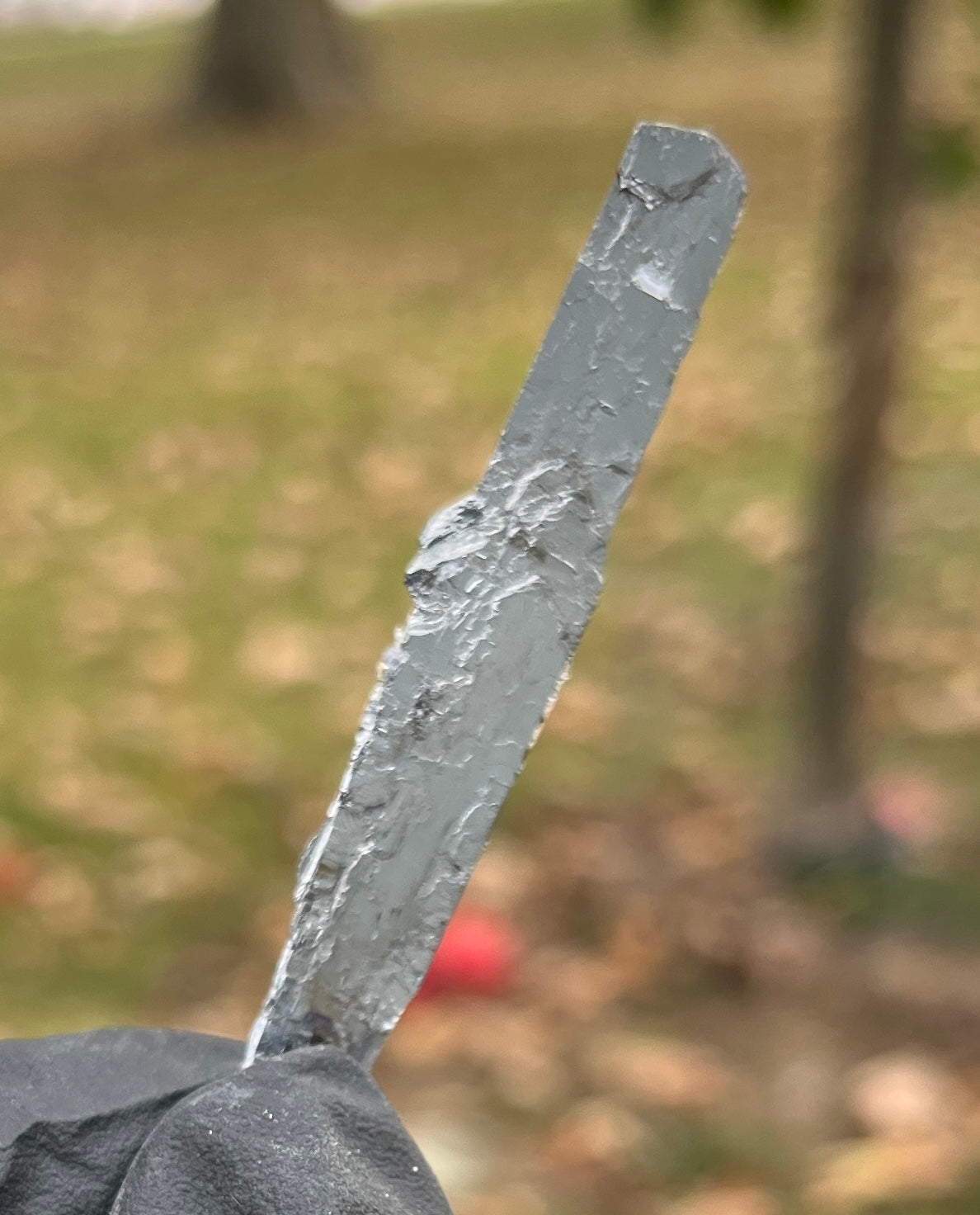 Stibnite With Fluorite Blade | Uv Reactive Crystal Specimen | Fluorescent Mineral
