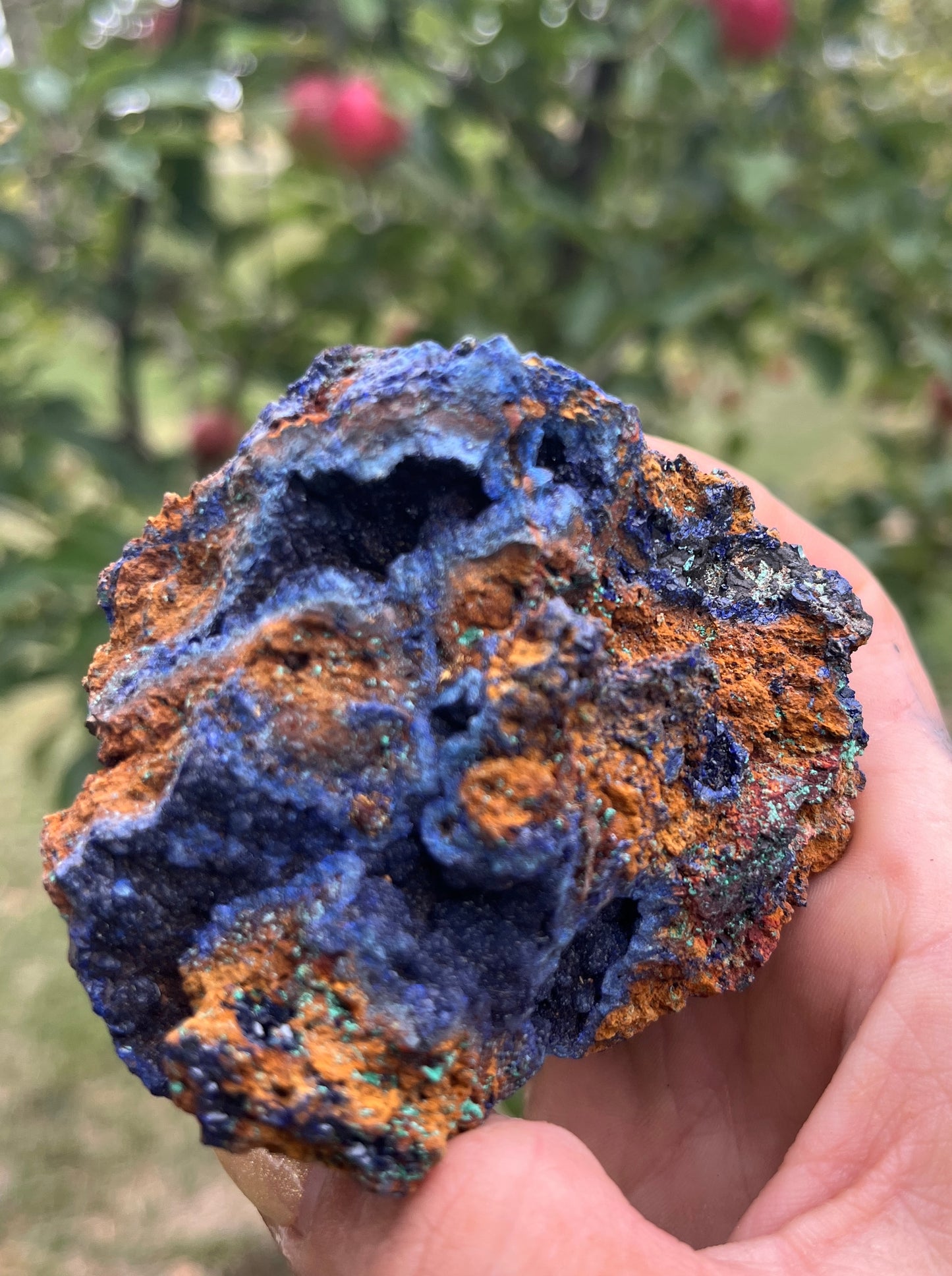 Azurite with Malachite - A Powerful and Energetic Combination that Blends the Properties Of Both Stones.