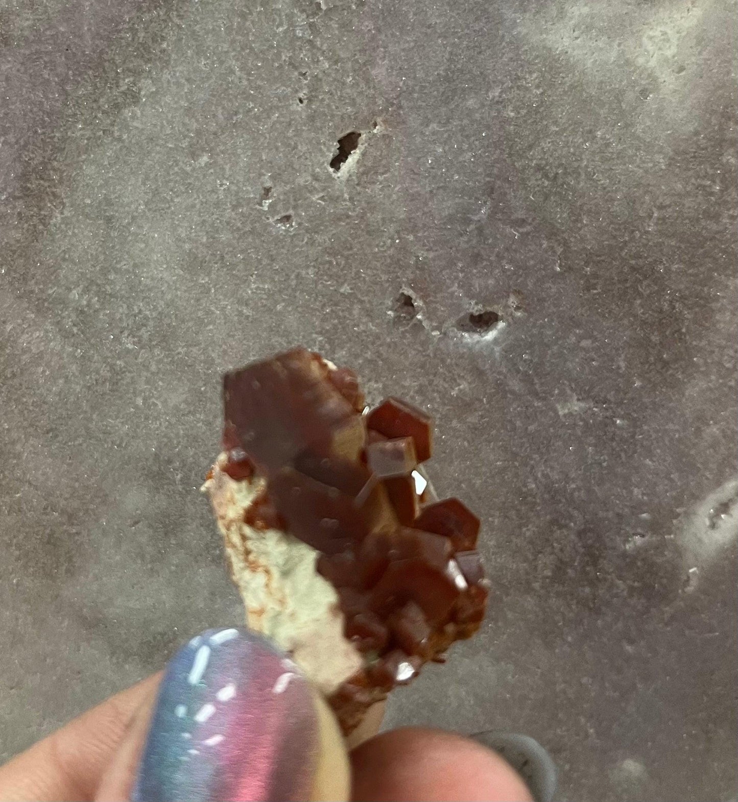 Vanadinite Crystal Cluster - Powerful Grounding & Physical Energy.