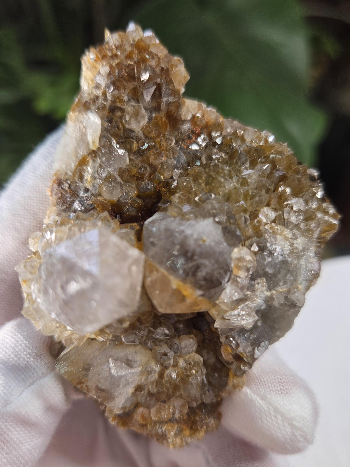 Natural Spirit Quartz Cluster on Matrix – Sparkling Druzy Crystal Points