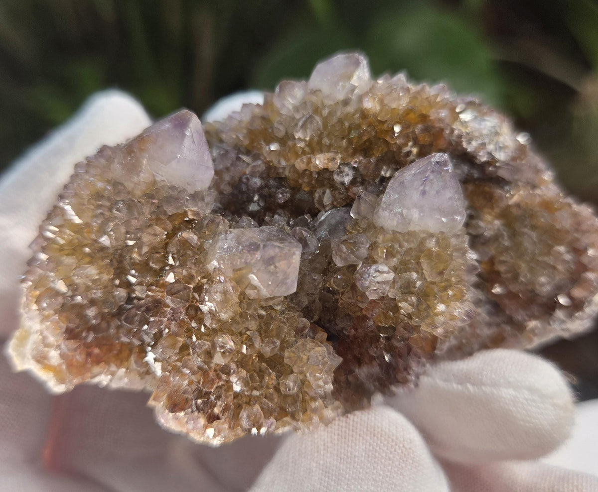 Natural Spirit Quartz Cluster on Matrix – Sparkling Druzy Crystal Points