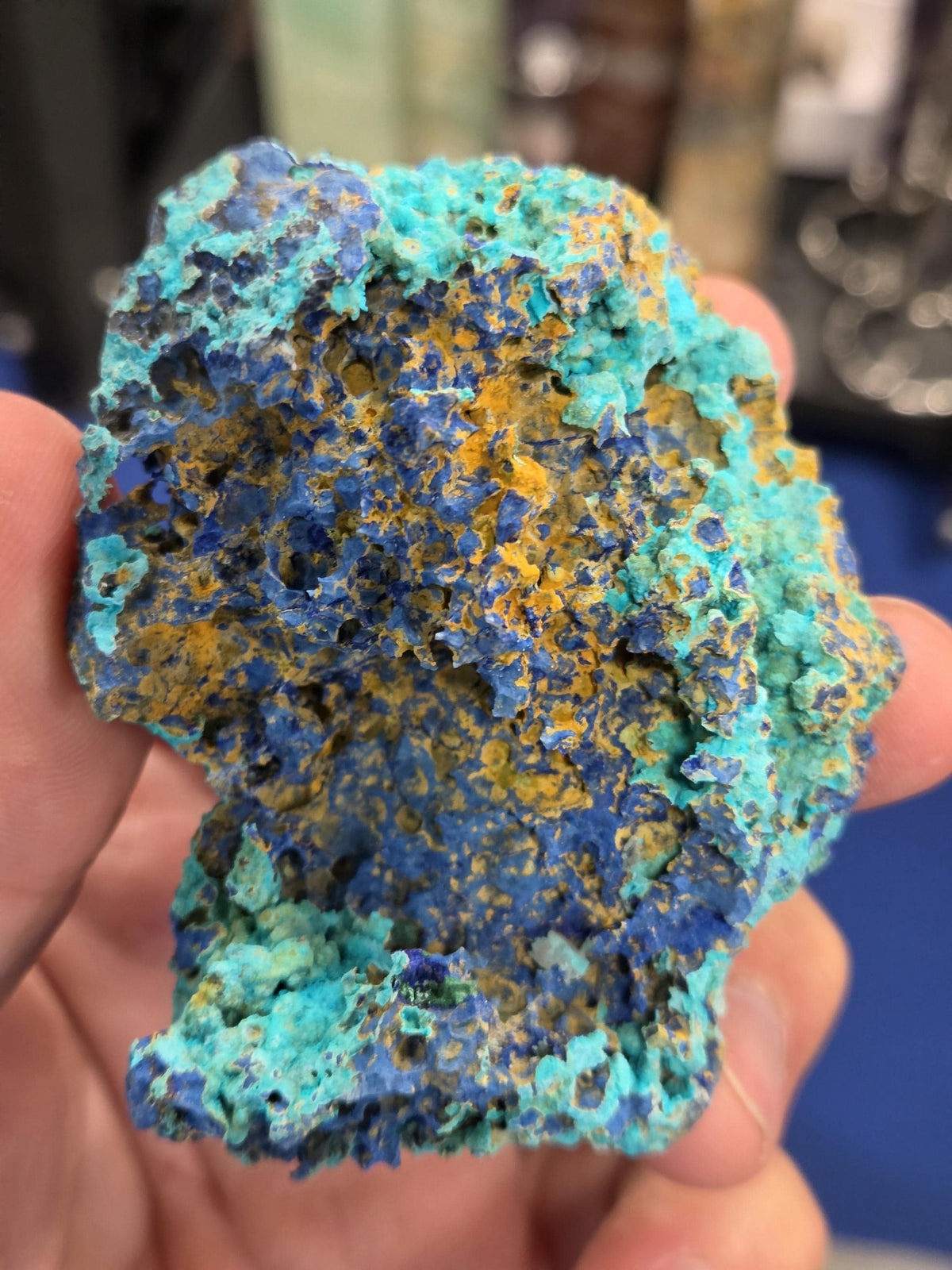 Rare Azurite with Chrysocolla- A Powerful and Energetic Combination that Blends