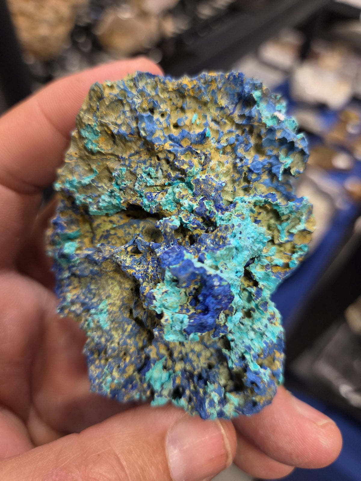 Rare Azurite with Chrysocolla- A Powerful and Energetic Combination that Blends