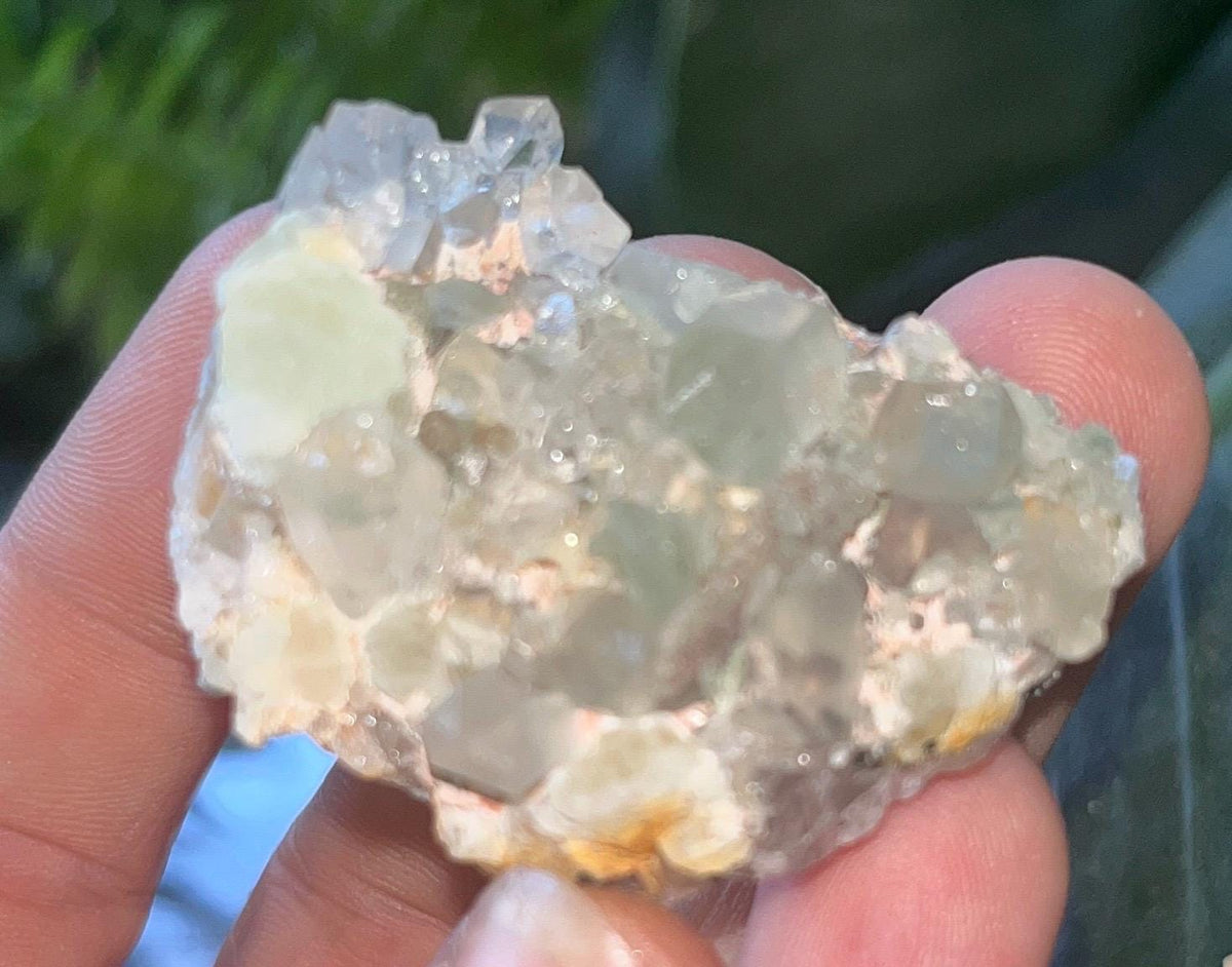 Prehnite with quartz Crystals  – Stone of Healing & Inner Peace