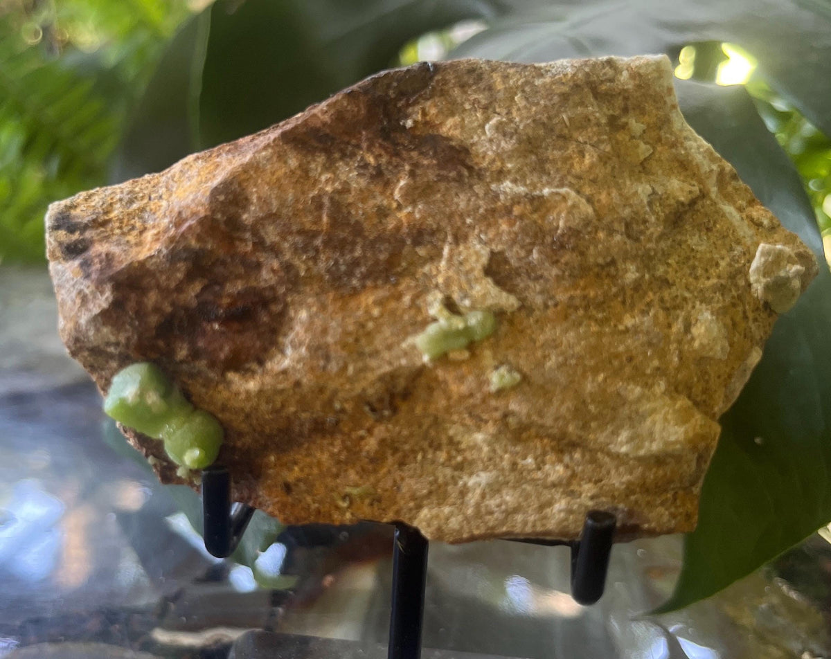 Botryoidal Pyromorphite Specimen, Vibrant Green Pyromorphite on Matrix