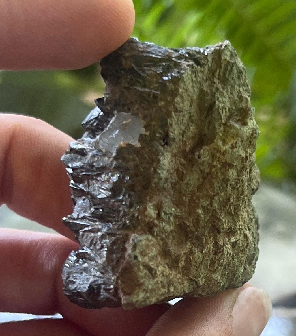 Epidote Crystal Cluster, Interlocking Tabular Epidote Blades