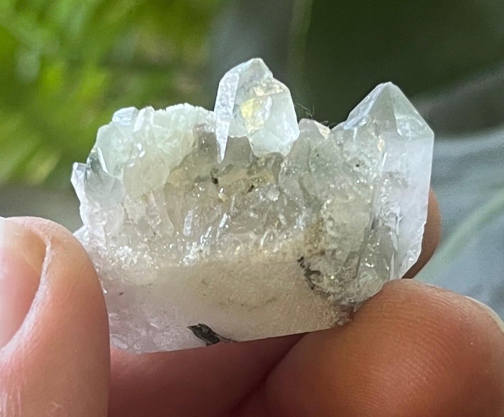 Prehnite with quartz Crystals  – Stone of Healing & Inner Peace