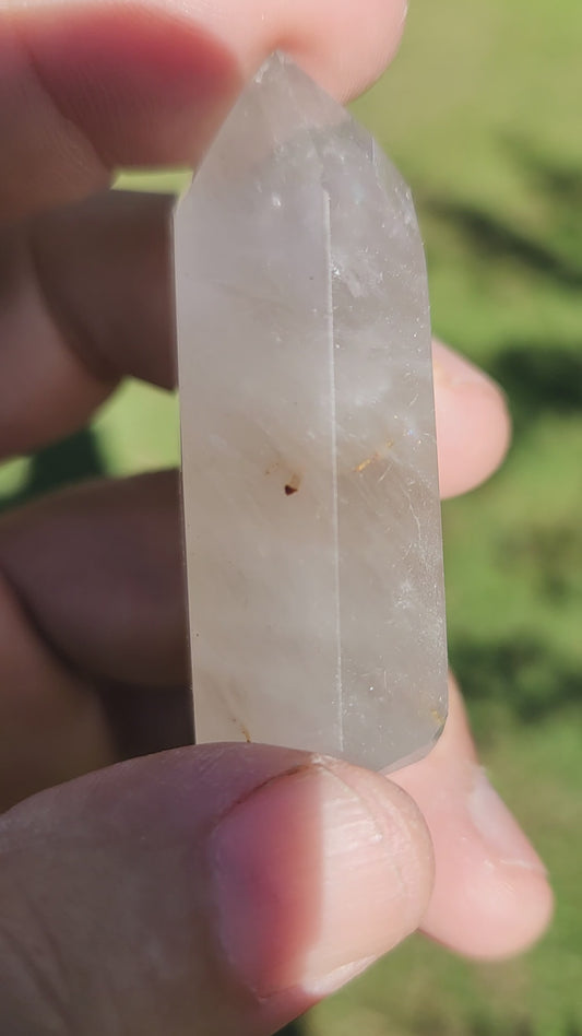 Rutile / Rutilated Quartz Crystal Tower - Clarity Transformation Spiritual Growth