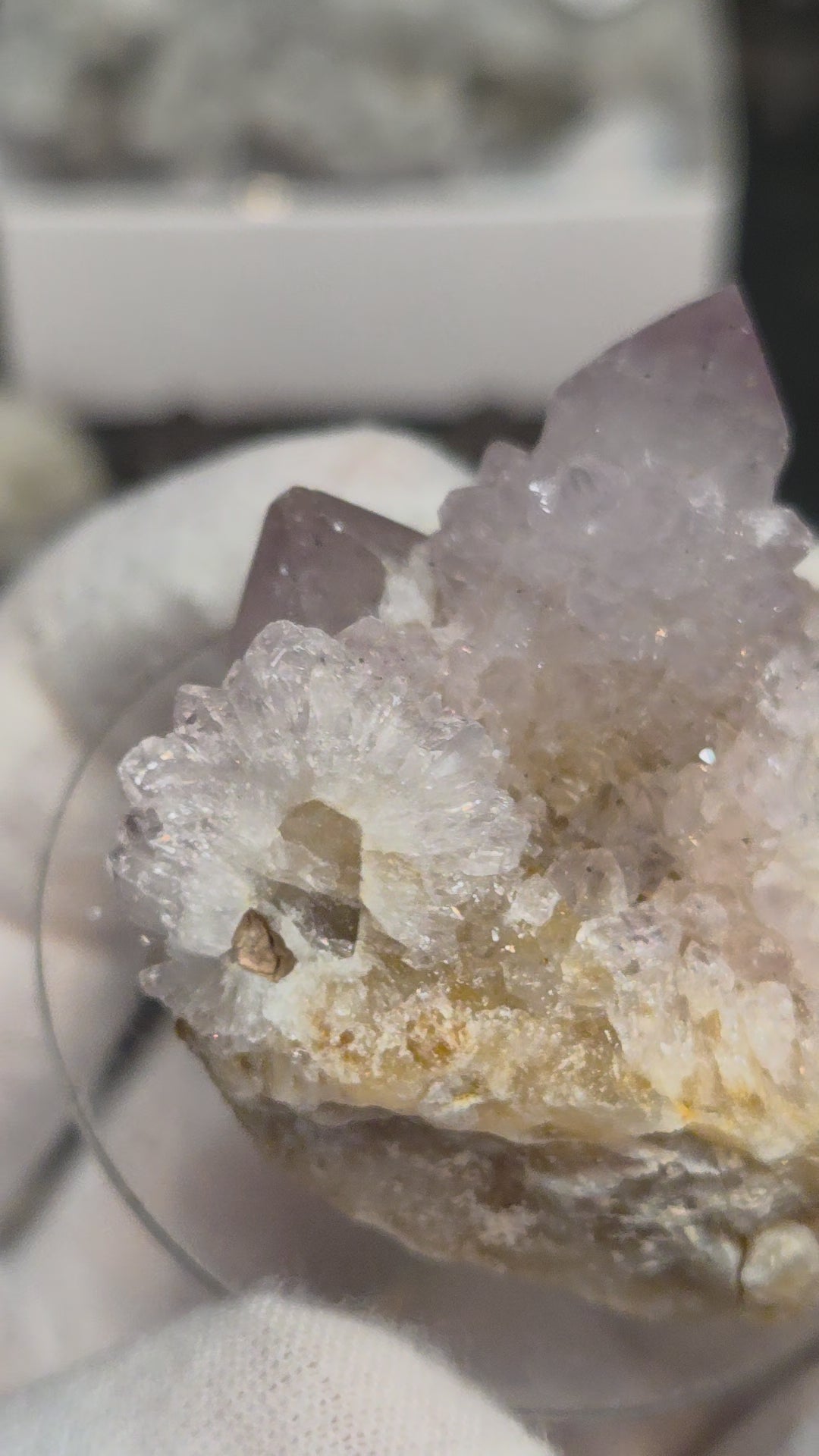 Spirit quartz cluster amethyst cactus quartz specimen