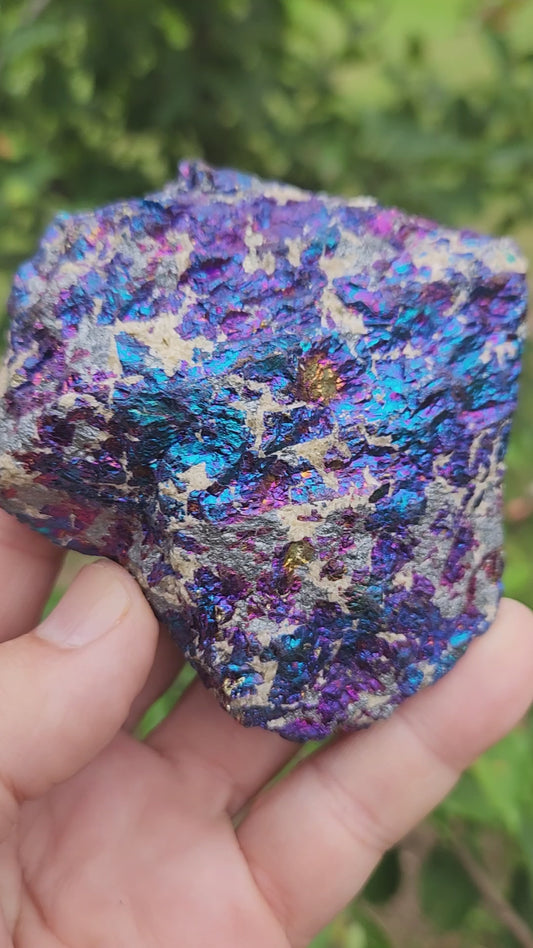 Natural Peacock Ore | Bornite - Stone of Happiness and Joy , Energy Transformation and Chakra Alignment.