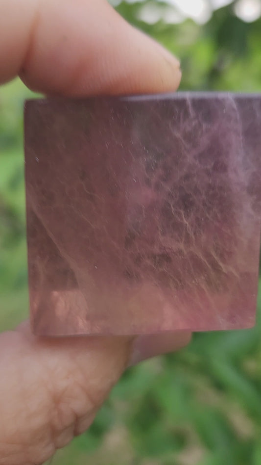 Fluorite Cube - Powerful Heart Chakra Healing Properties.