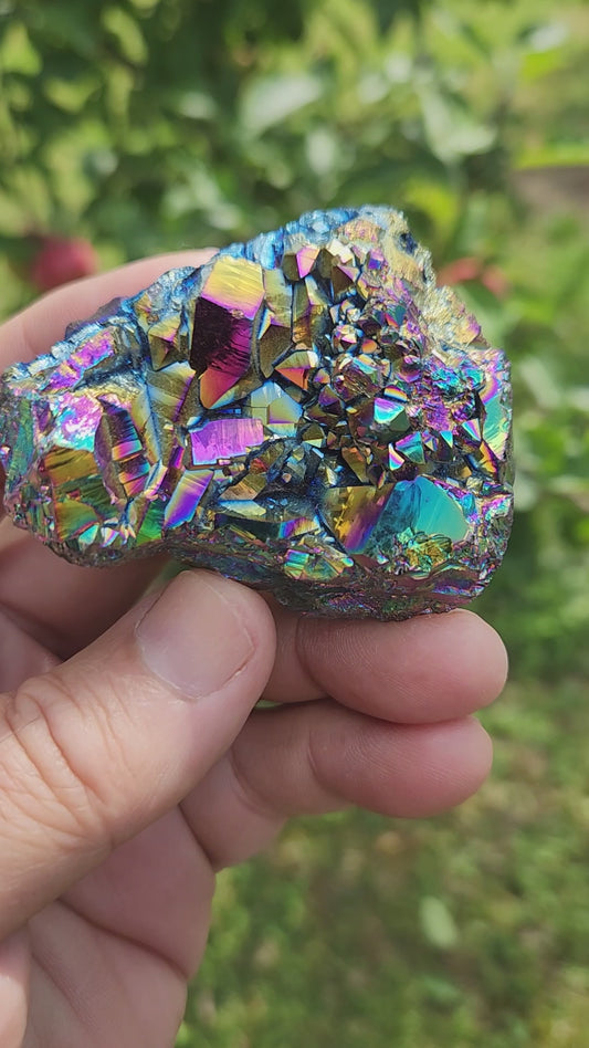 Aura Titanium Amethyst - Powerful Spiritual Mental Emotional and Creative Properties