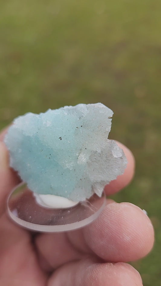 Blue Aragonite Crystal Cluster – Premium Collector Grade / Calming Healing Stone