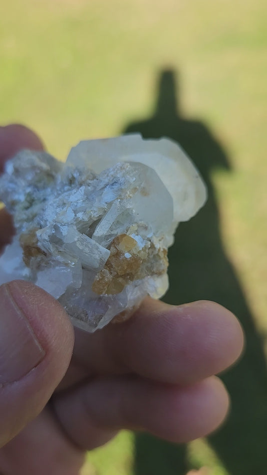 Stunning Gem Quality Aquamarine Crystal with Mica - Communication Calm Balance