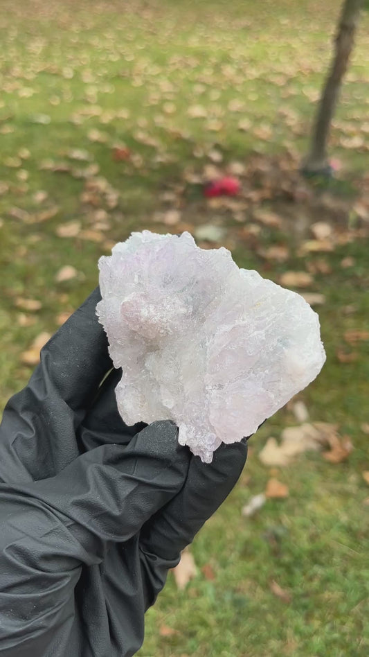 Brazil Zeolite Amethyst Flower Cluster • Lavender Crystal Rosette • Rare Brazilian Zeolite Formation • Cleansing & Healing Crystal