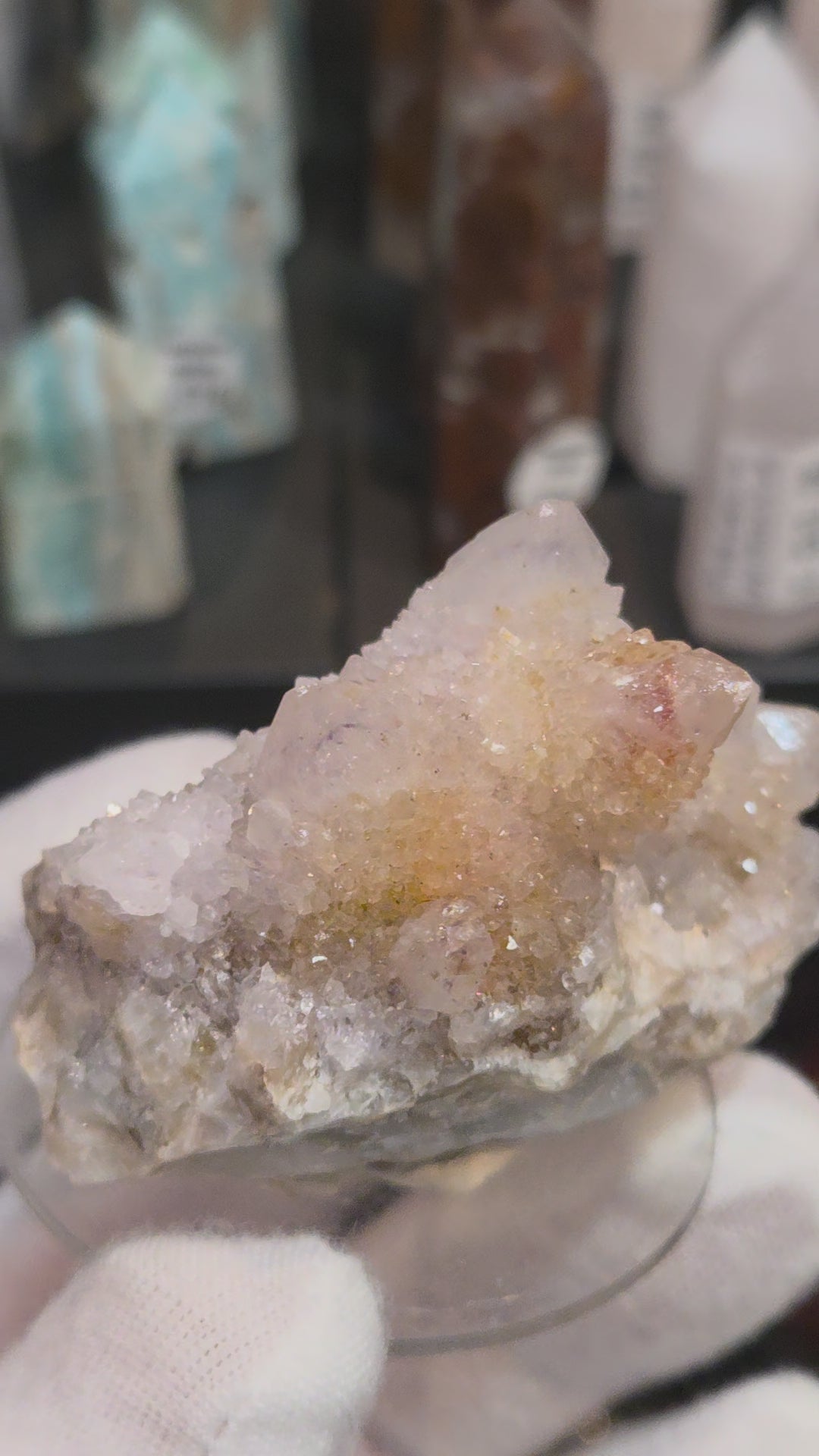 Spirit quartz cactus quartz cluster specimen