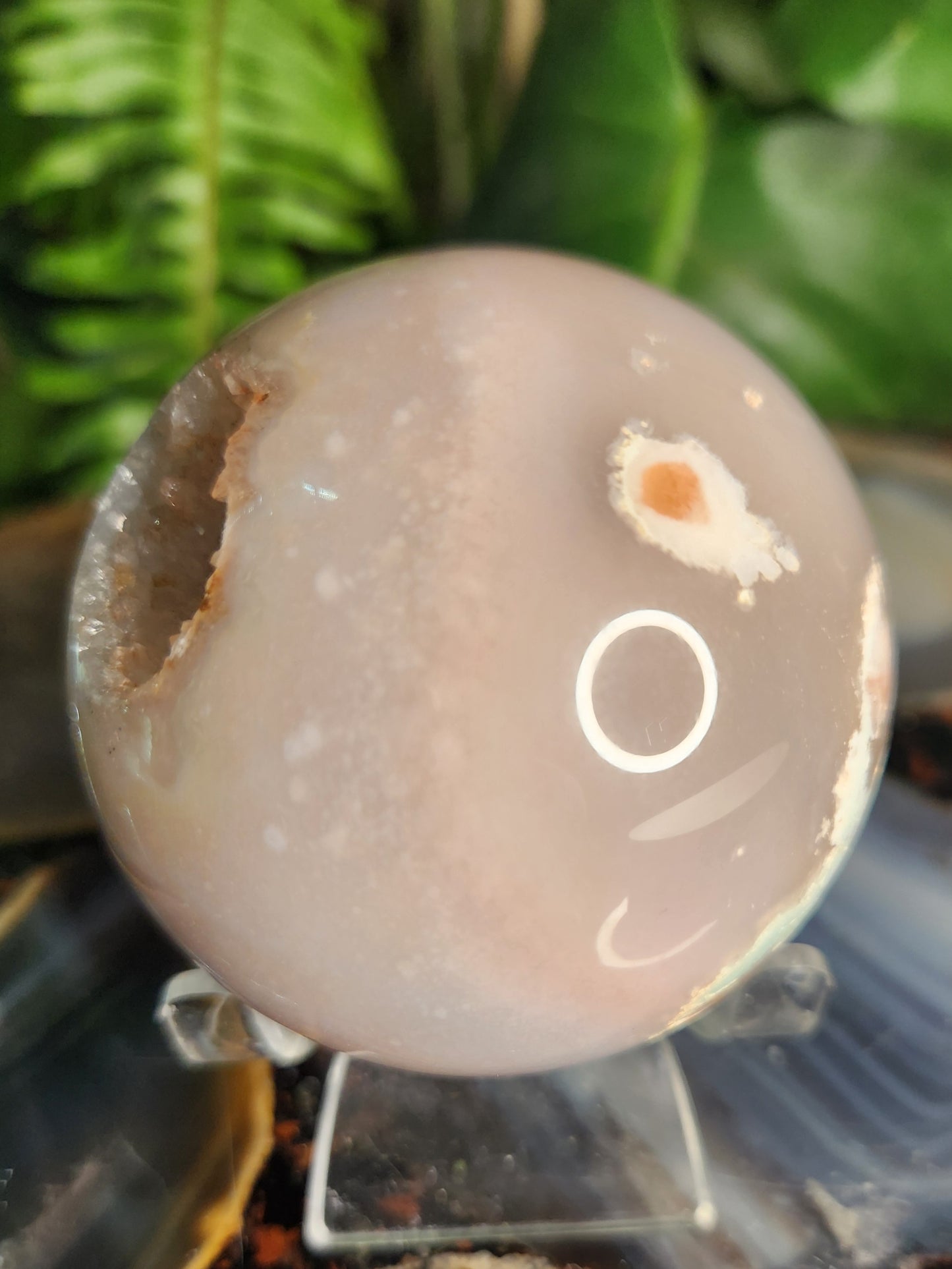 Pink Amethyst Druzy Sphere – Natural Geode Cavities • Soft Blush Crystal • Calming Energy & Emotional Healing