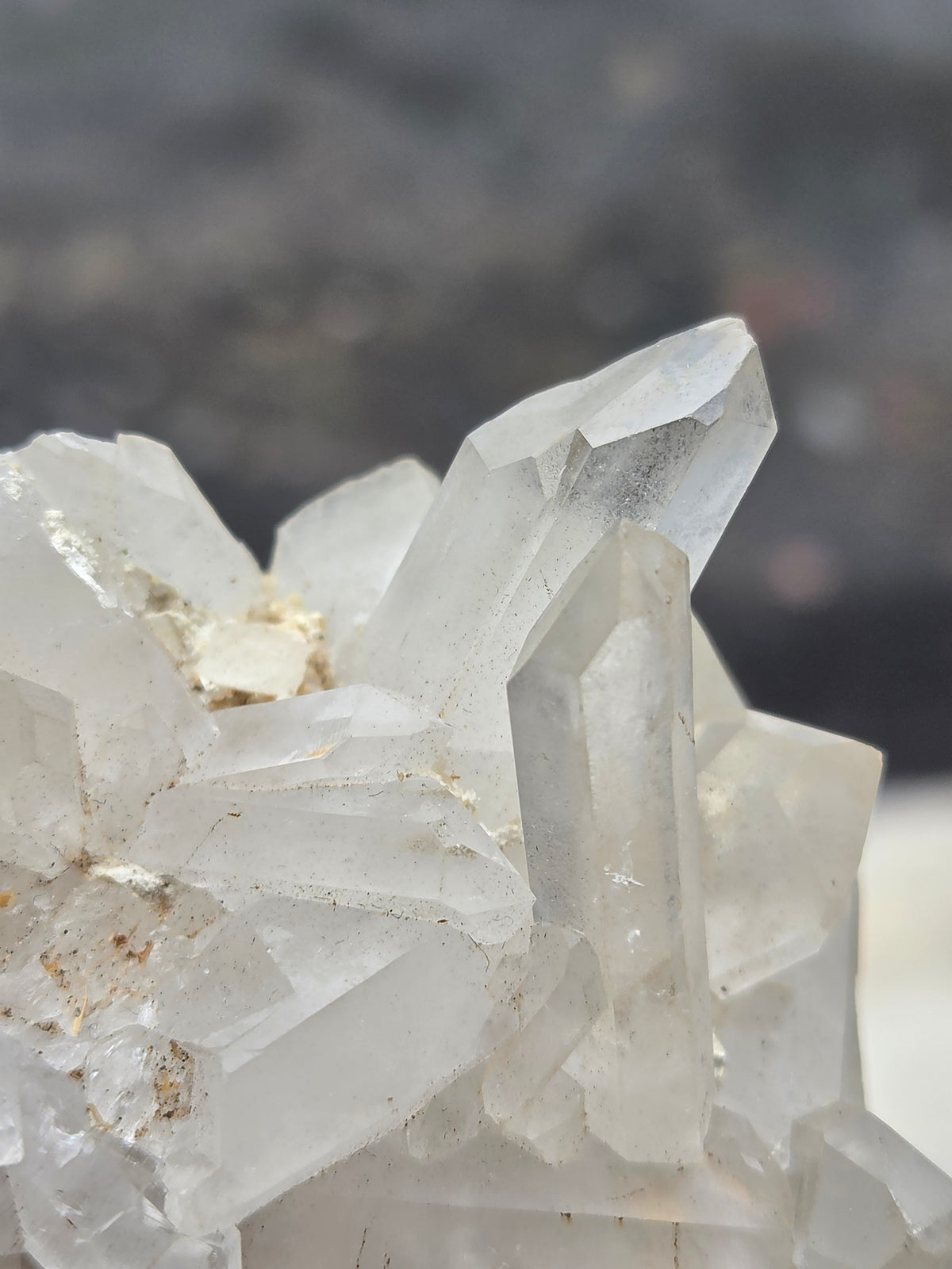Natural Clear Quartz Crystal Cluster | Large Quartz Points