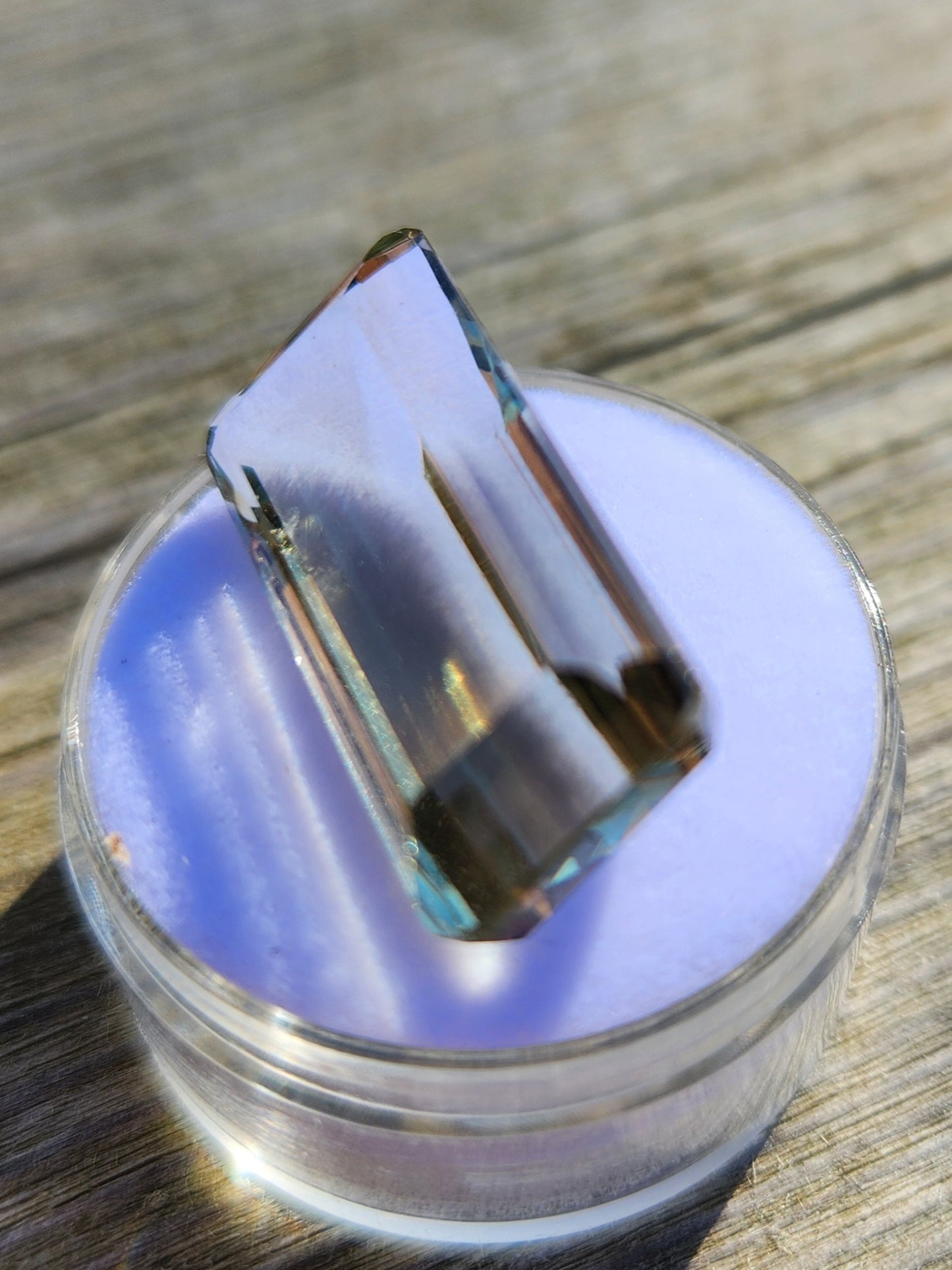 20.27 CT Natural Green Amethyst Gemstone – Octagon Cut Prasiolite from Brazil | Transparent Mint-Green Collector Gem & Jewelry Stone