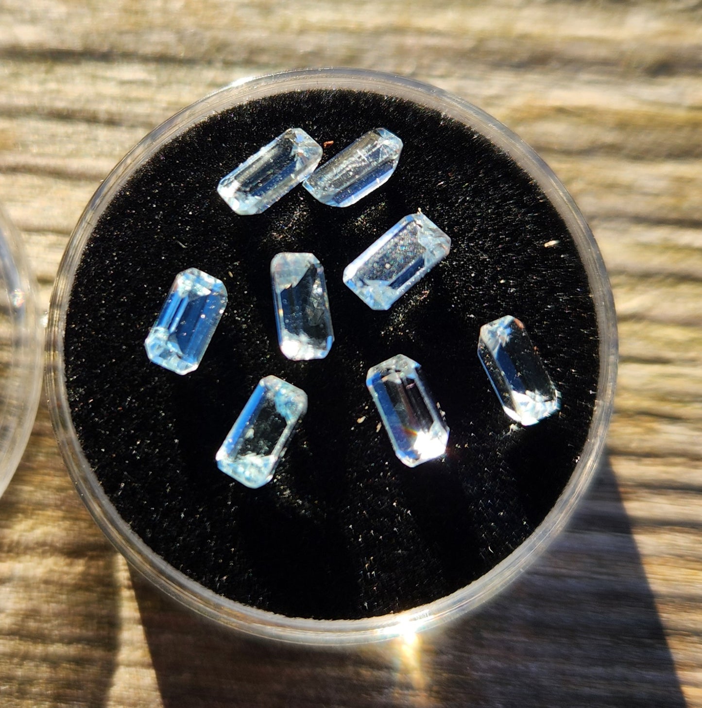Natural Faceted Aquamarine Gemstones – 8 Loose Sky Blue Stones (~2 Carats Total) – Gem Quality Aquamarine for Jewelry Making - March Birthstone