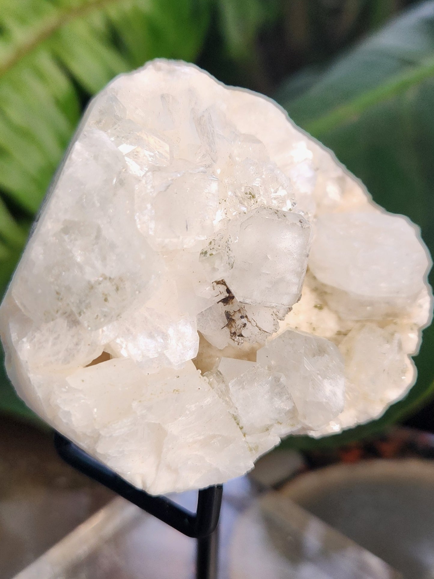 Stunning Natural Apophyllite Crystal on Stilbite – Cubic Apophyllite Zeolite Cluster from India