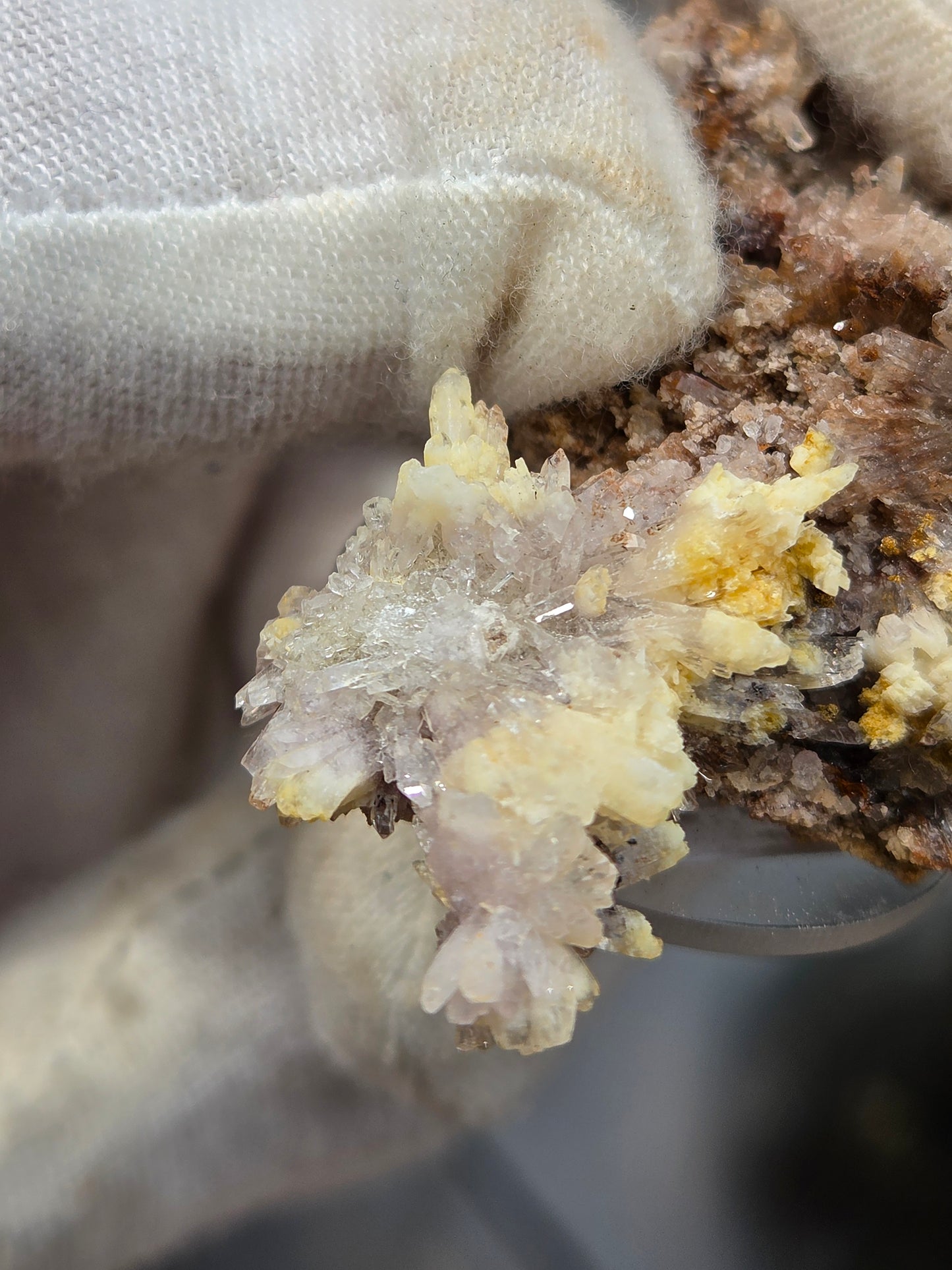 Dogtooth Calcite & Quartz Crystal Cluster | Natural Calcite Crystals