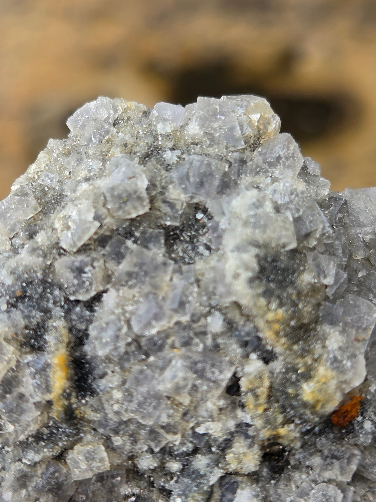 Natural Fluorite Crystal Cluster on Matrix | Raw Fluorite Mineral Specimen
