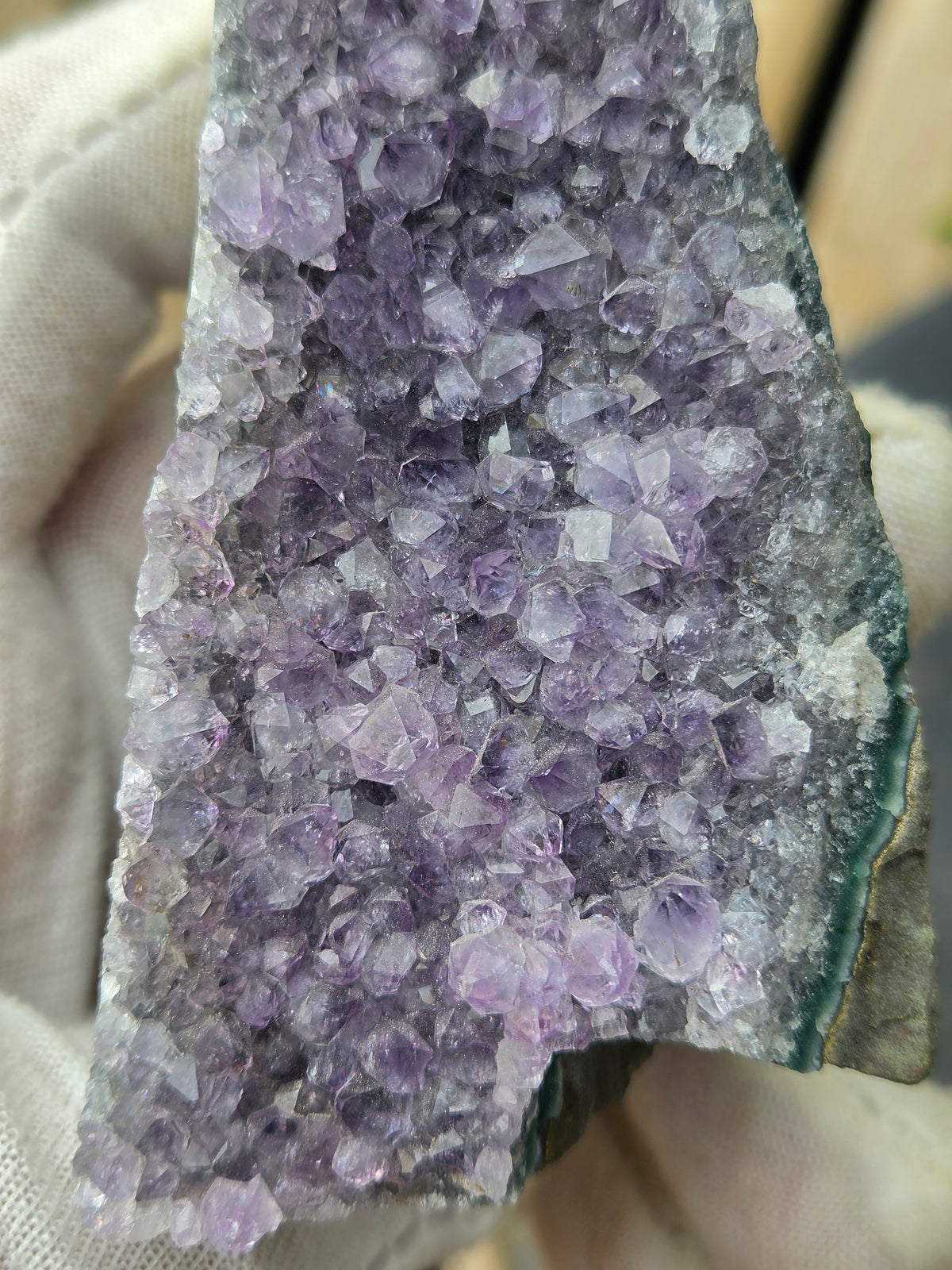 Natural Amethyst Standing Crystal Cluster | Purple Amethyst Geode