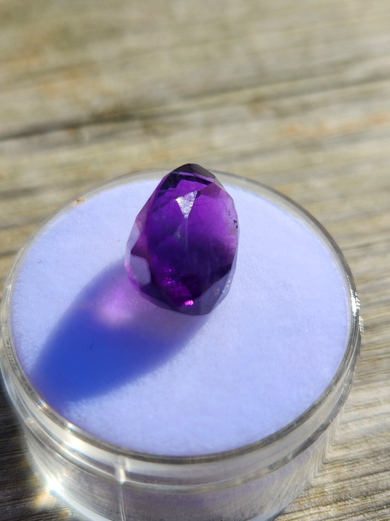 6.2 CT Natural Amethyst Gemstone – Deep Purple Oval-Cut Gem from Brazil | High-Clarity February Birthstone for Jewelry & Collectors