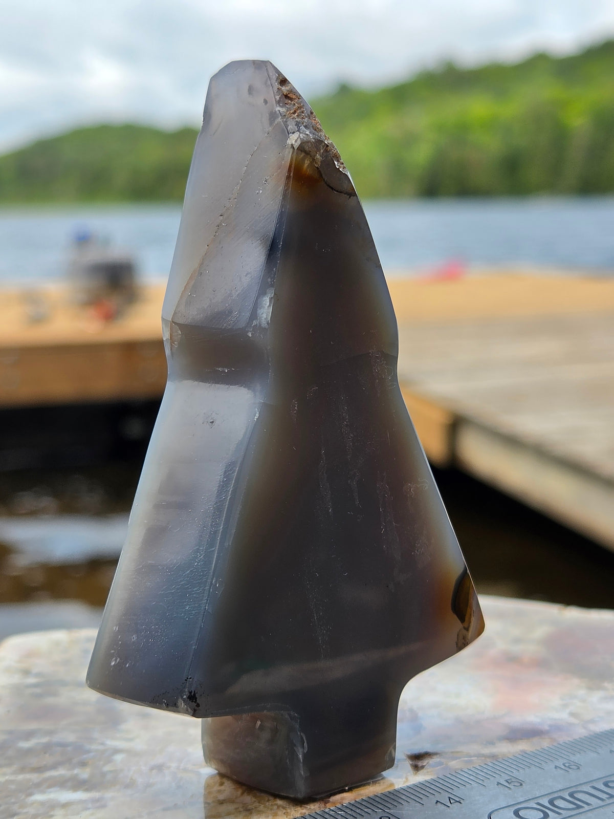 Druzy Agate Tree | Polished Agate Crystal with Druzy Pocket