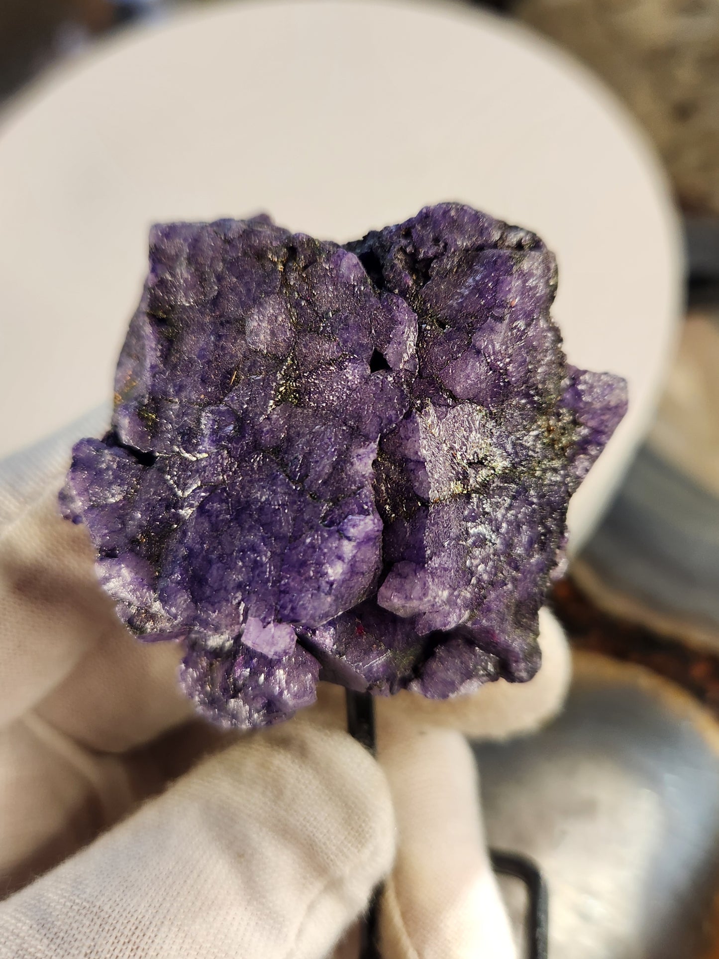 Purple Quartz Crystal Cluster | Color Enhanced Quartz | Home Décor Statement Mineral