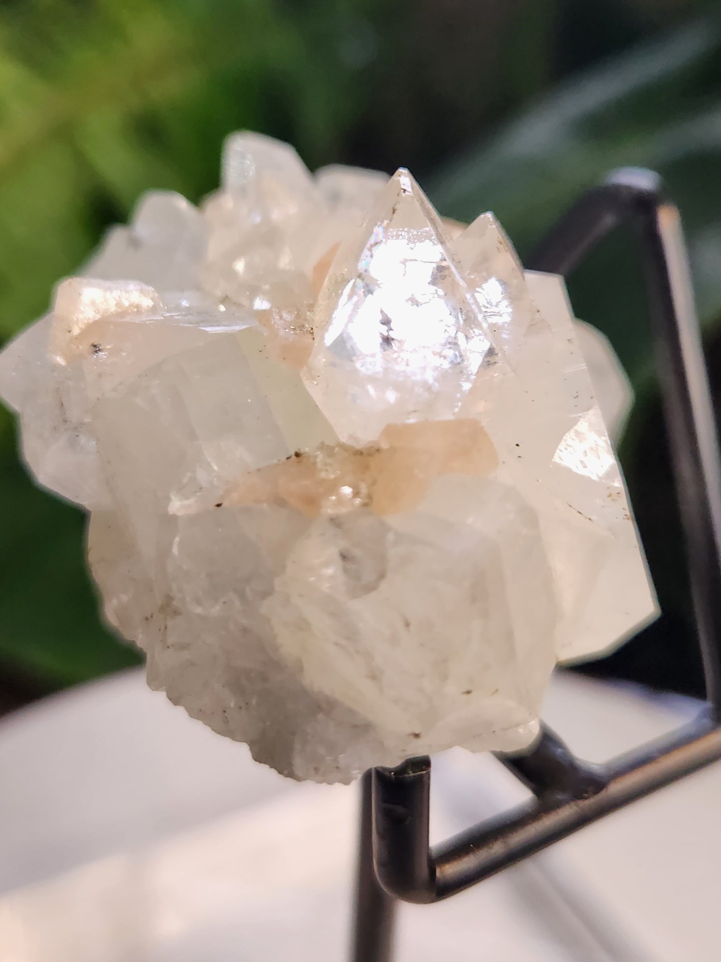 Natural Apophyllite Stilbite Crystal Cluster – High Vibration Druzy Specimen for Healing, Clarity & Spiritual Growth