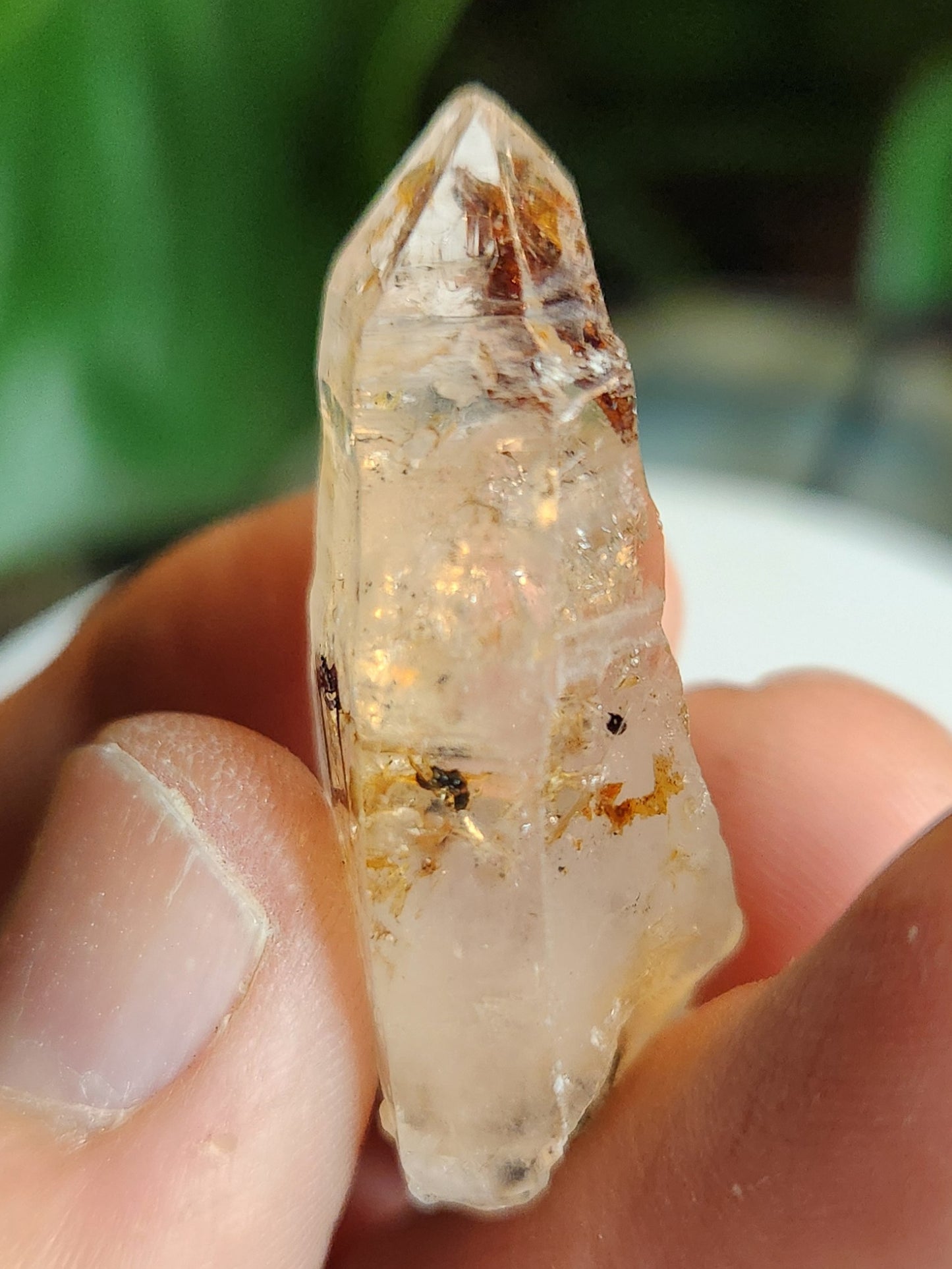 Petroleum Quartz Crystal with Enhydro – Intense UV Reactive Specimen | Collector Mineral & Energy Stone