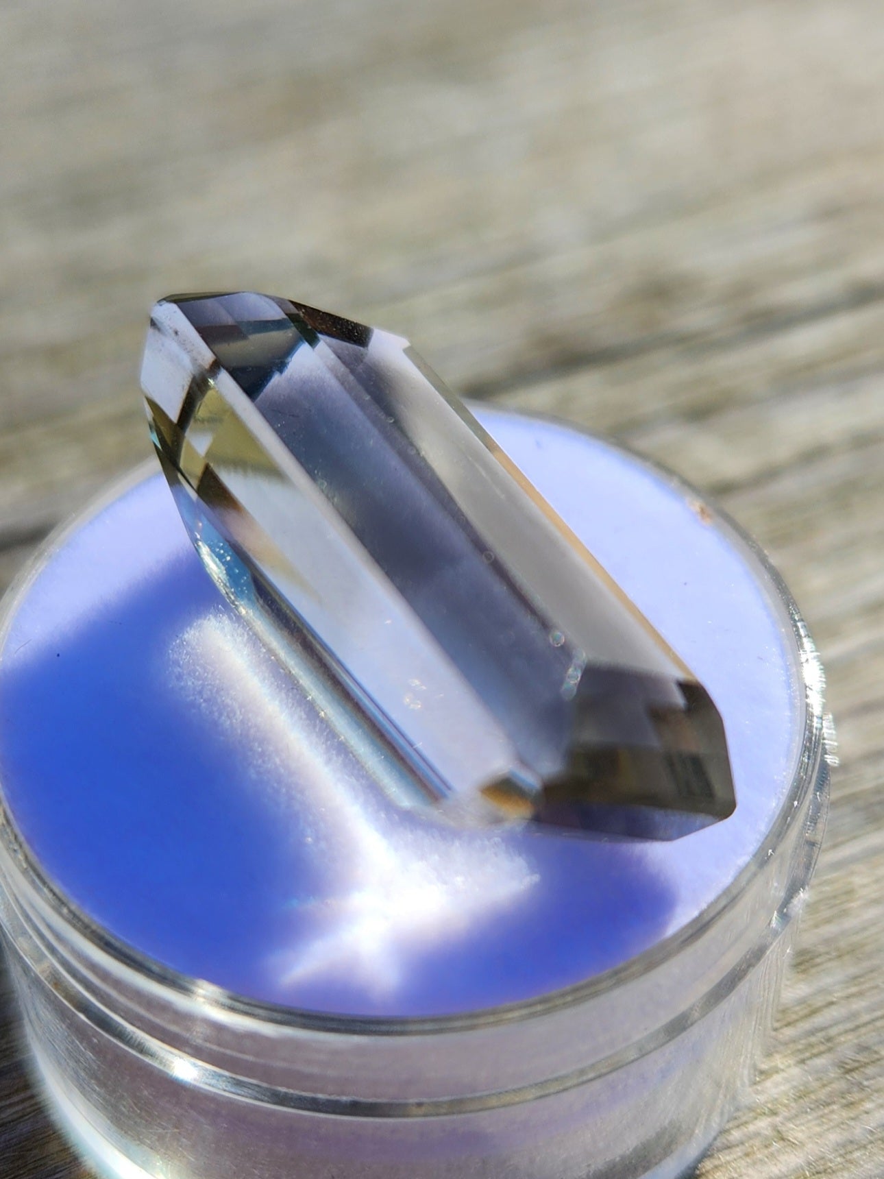 20.27 CT Natural Green Amethyst Gemstone – Octagon Cut Prasiolite from Brazil | Transparent Mint-Green Collector Gem & Jewelry Stone