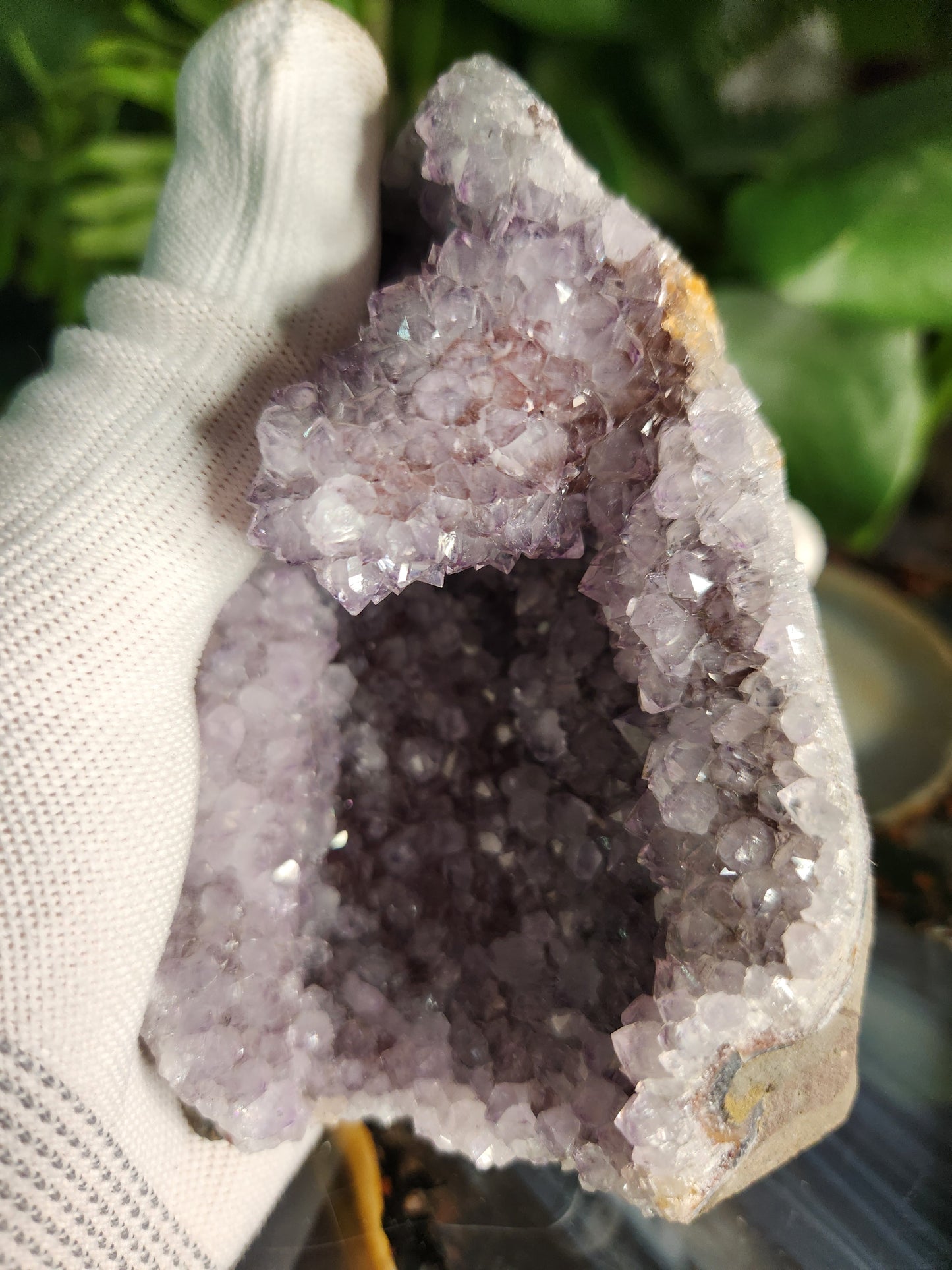 Stunning Amethyst Druzy Cluster from Brazil – Sparkling Purple Quartz Crystal Geode • Natural Healing Stone • Collector Display Specimen With Cut Base