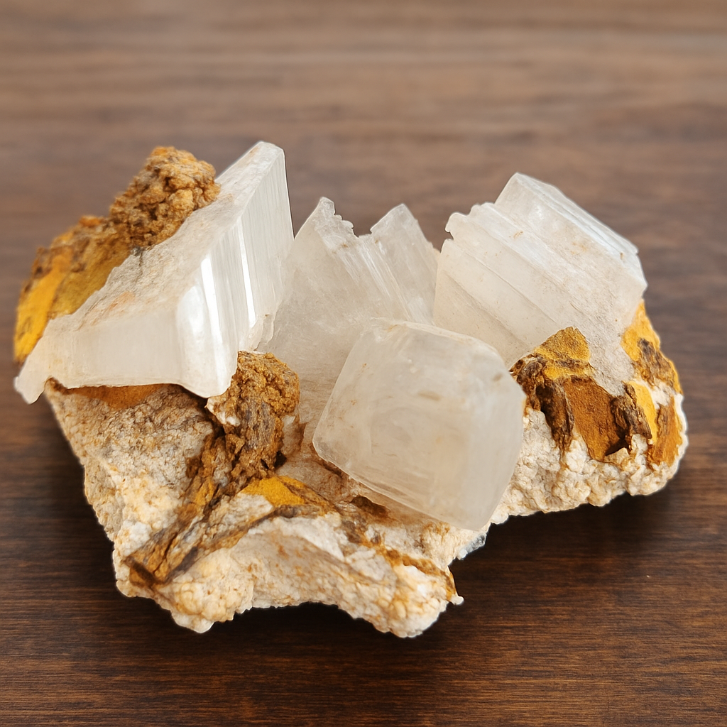Blade Selenite Crystal Specimen — Natural Satin Spar Gypsum Cluster | Cleansing, Purification, High-Vibration Stone