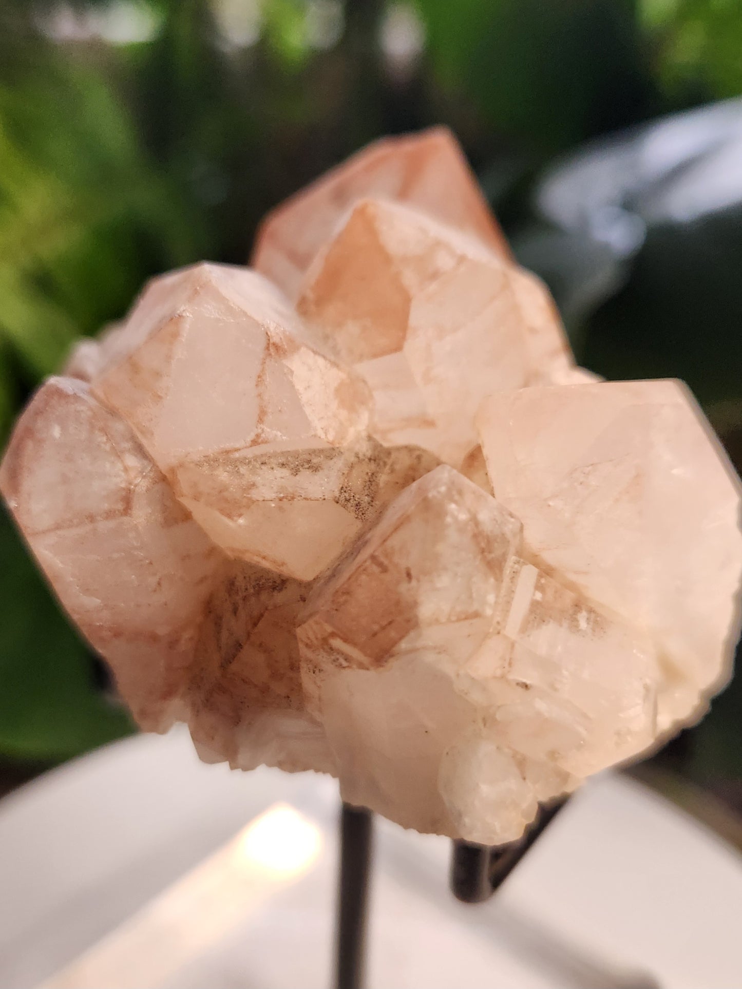 Natural Pink Lithium Quartz Crystal Cluster – Lithium-Rich Quartz from Brazil