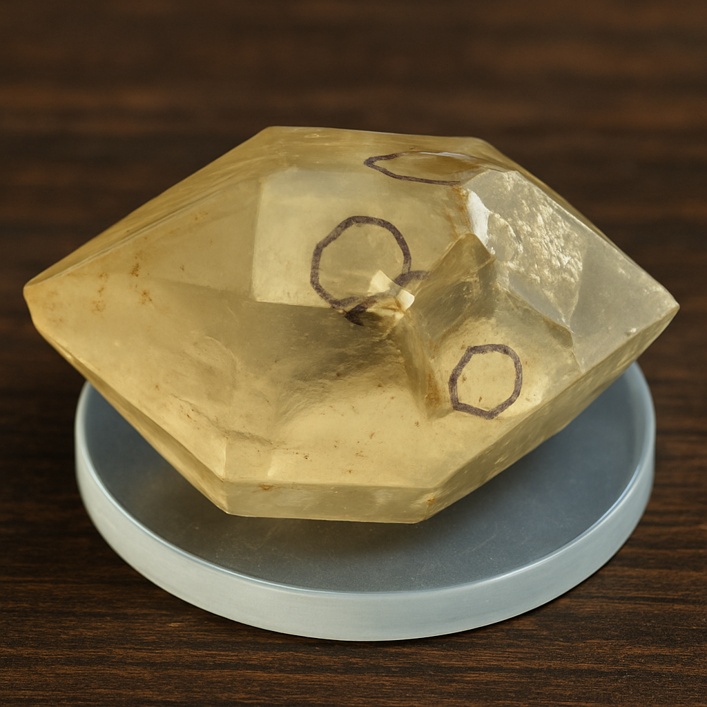 Rare Double-Terminated Herkimer Diamond with Active Enhydro – Collector Grade | Healing Crystal